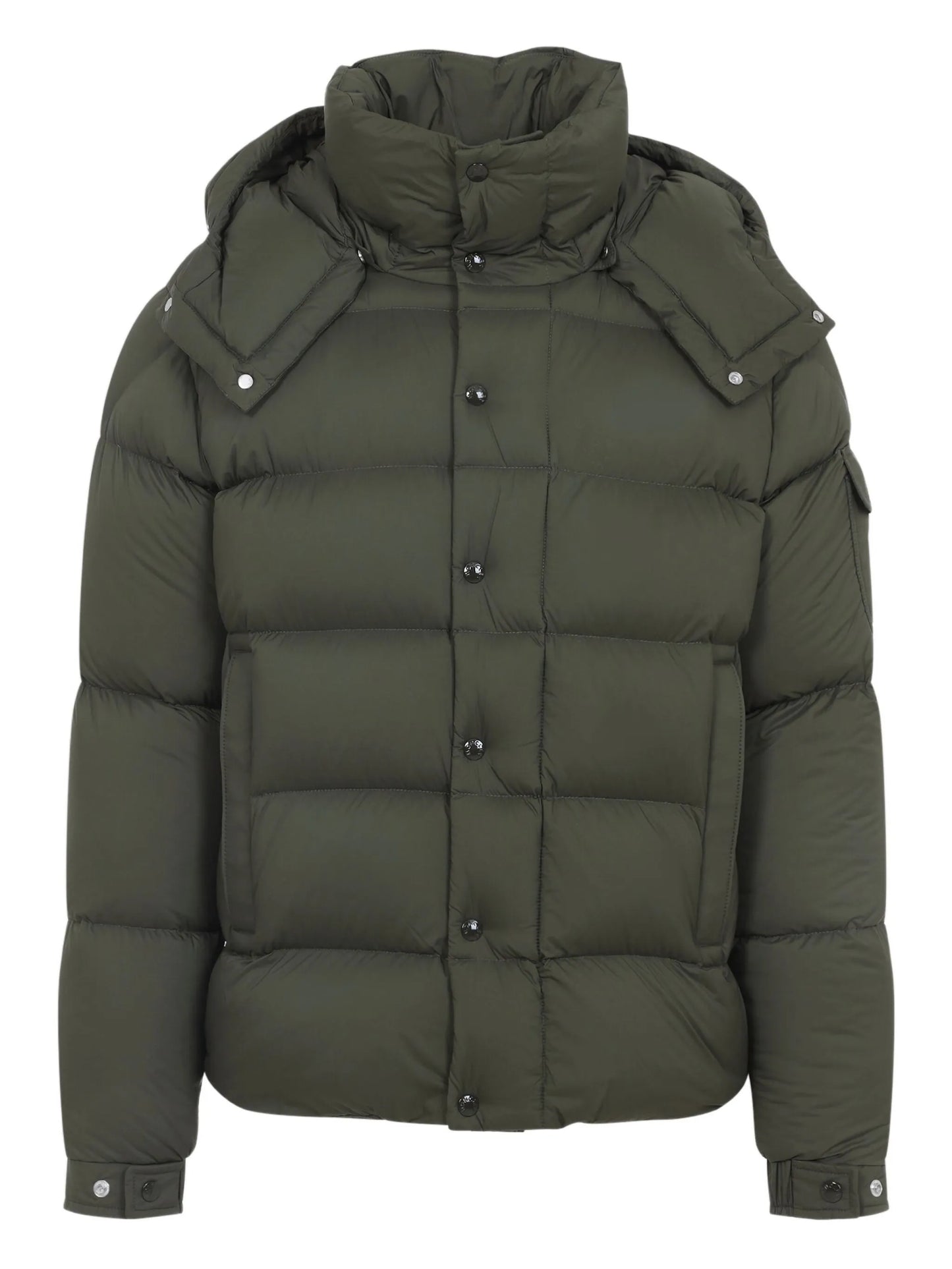 button hooded jacket