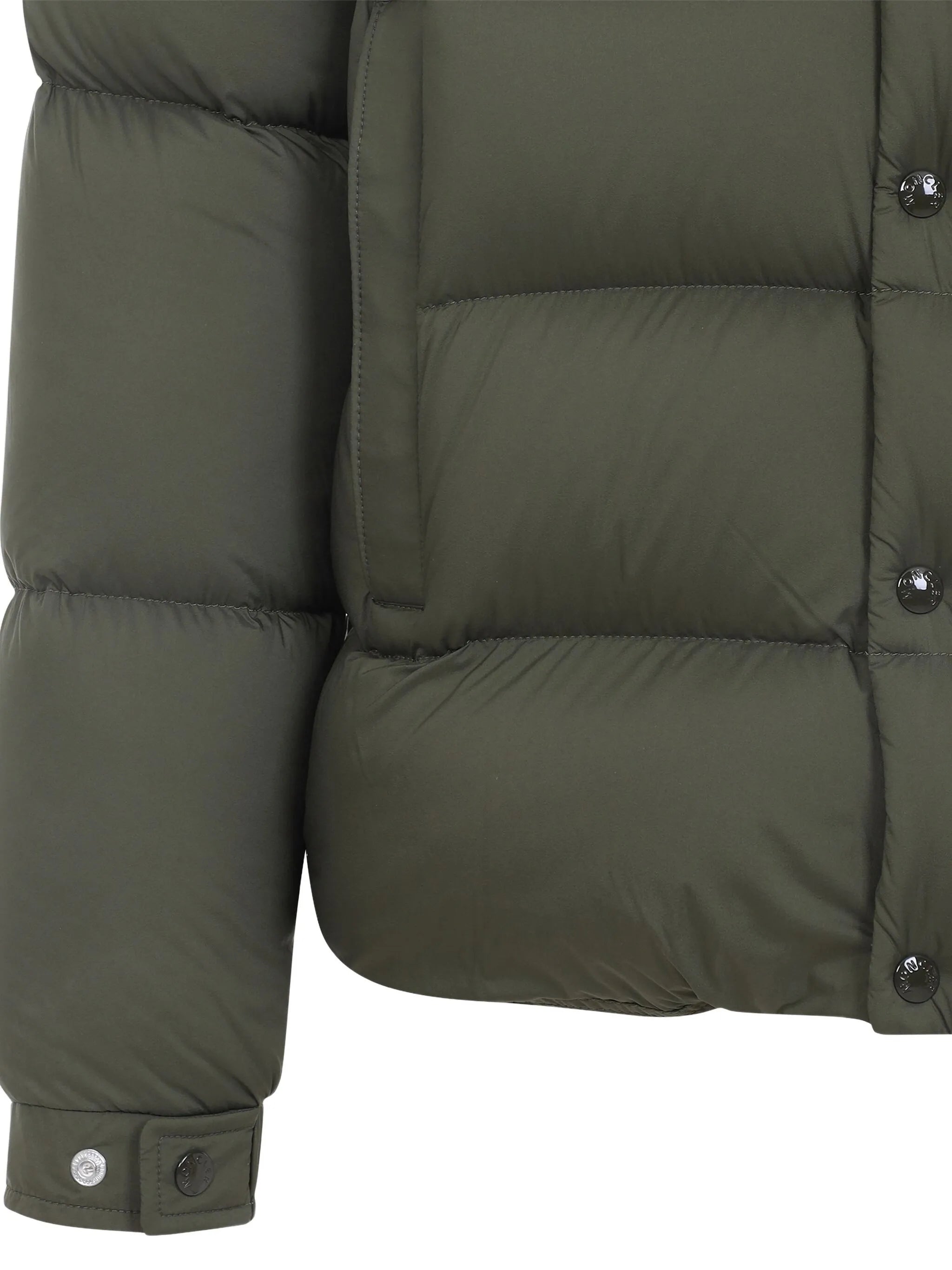 button hooded jacket