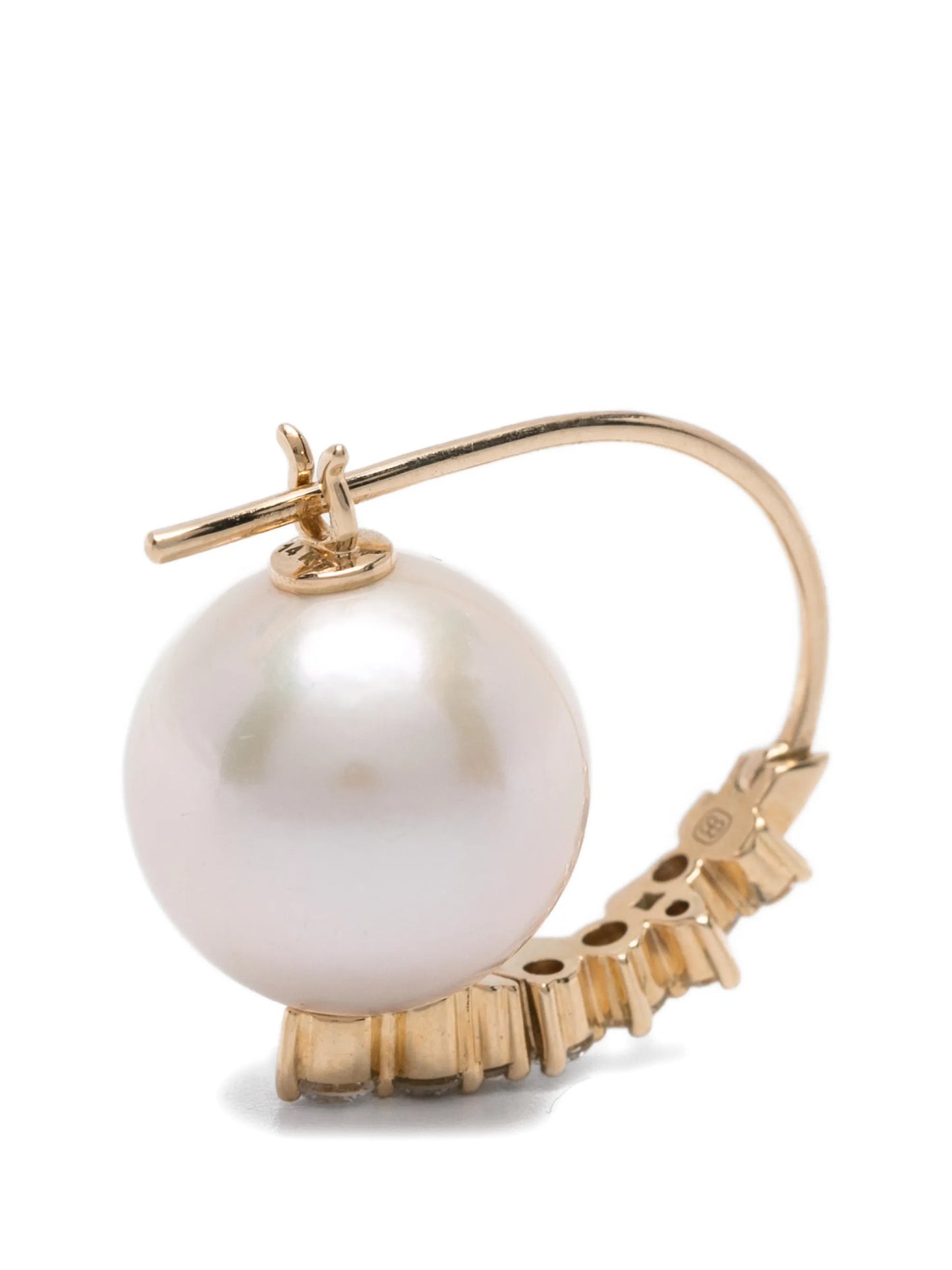 pearl diamond earrings