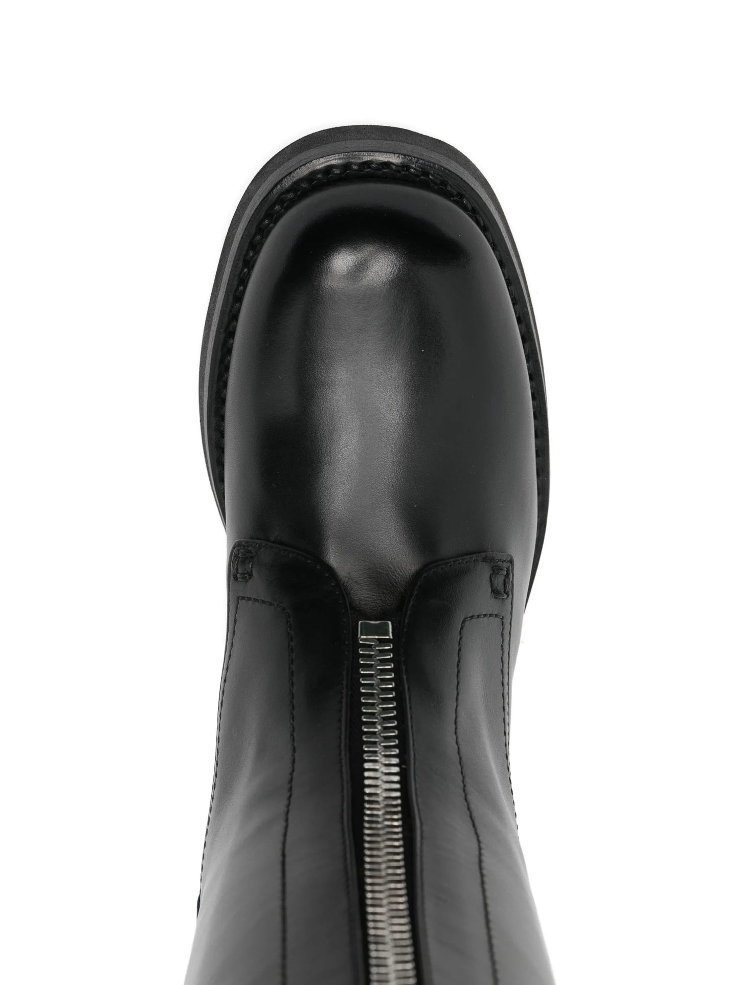 Countryside buckle leather knee boots