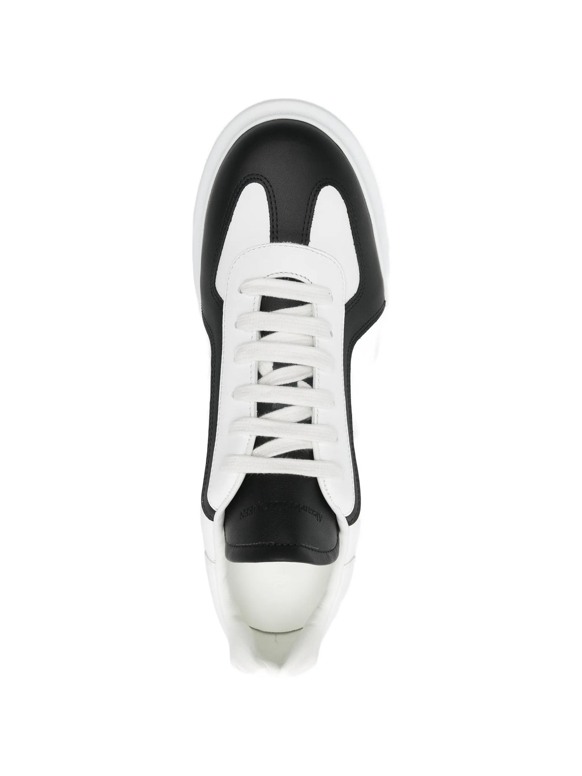 Oversized lace-up low-top sneakers