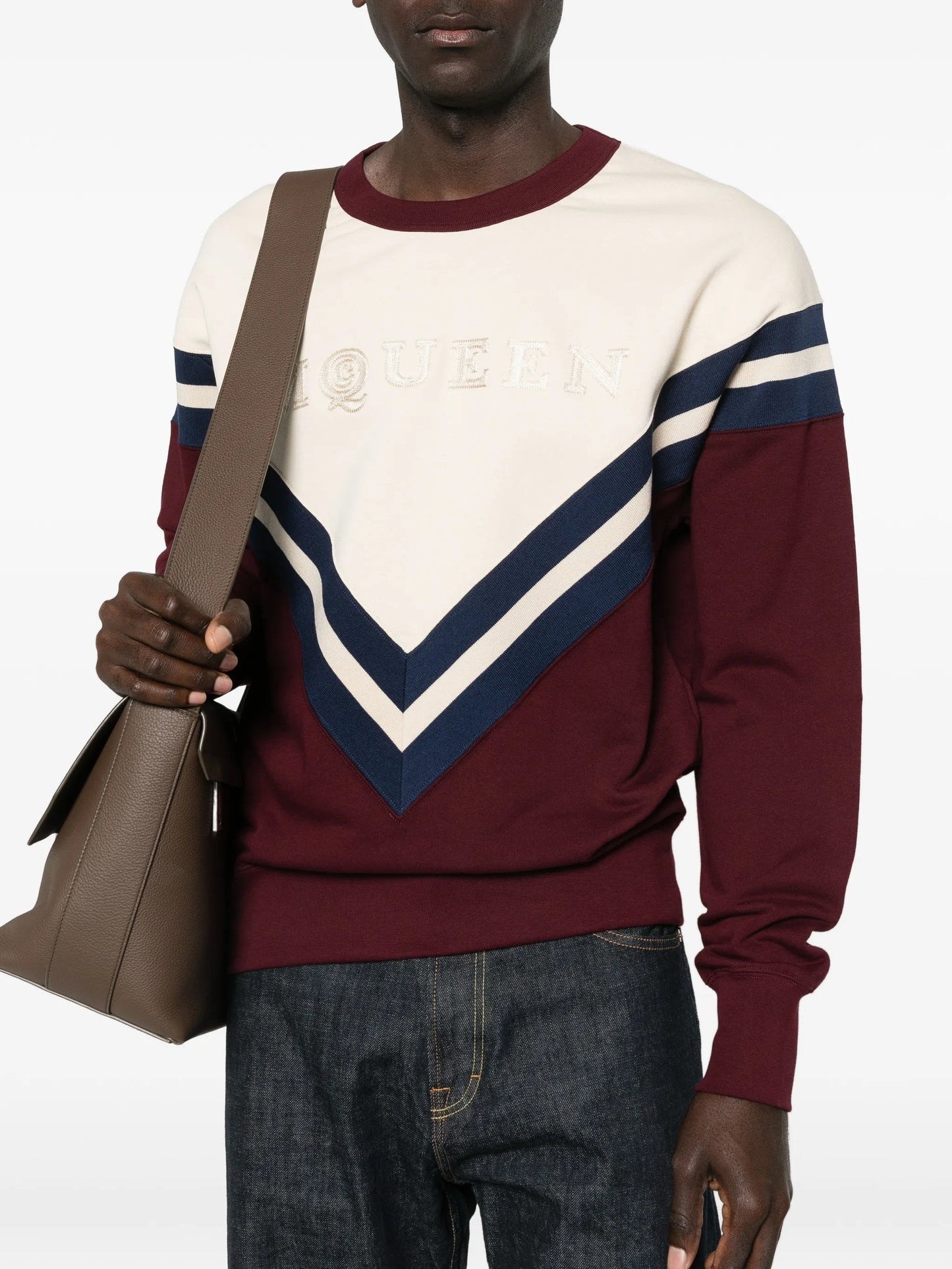 v-print logo sweatshirt