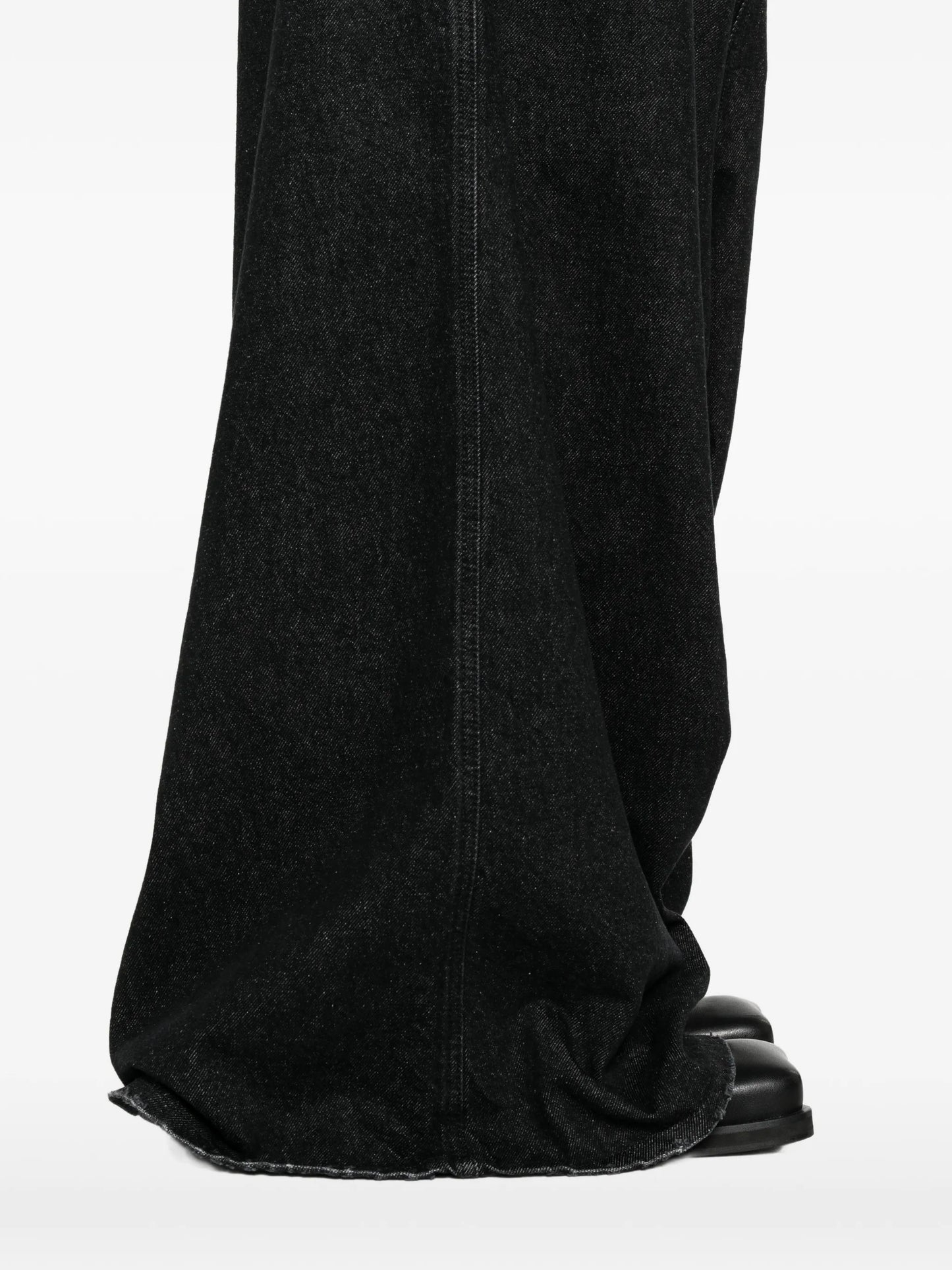 drop crotch wide leg jeans