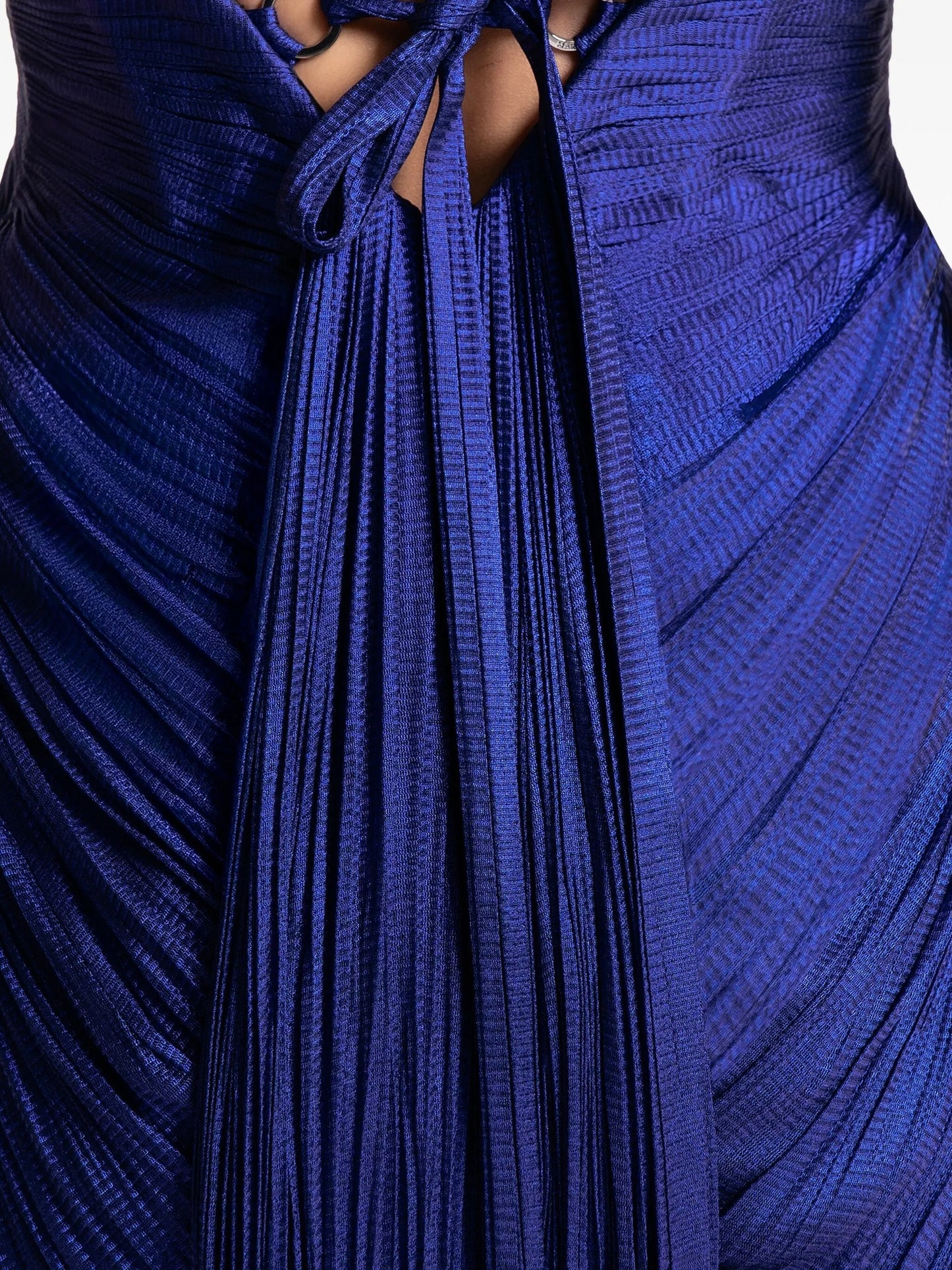 Stephanie cut-out lace-up maxi dress