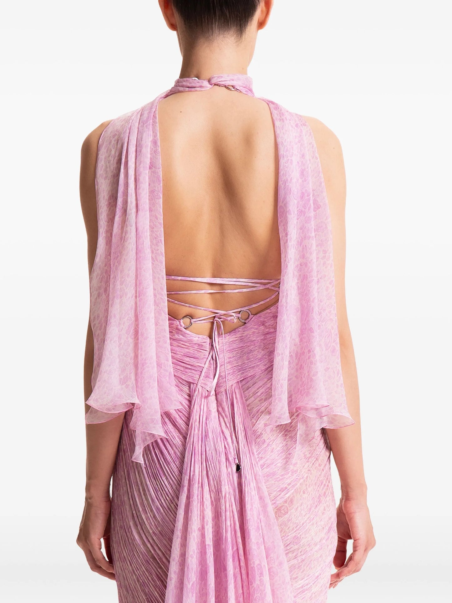 Milagros halterneck maxi dress