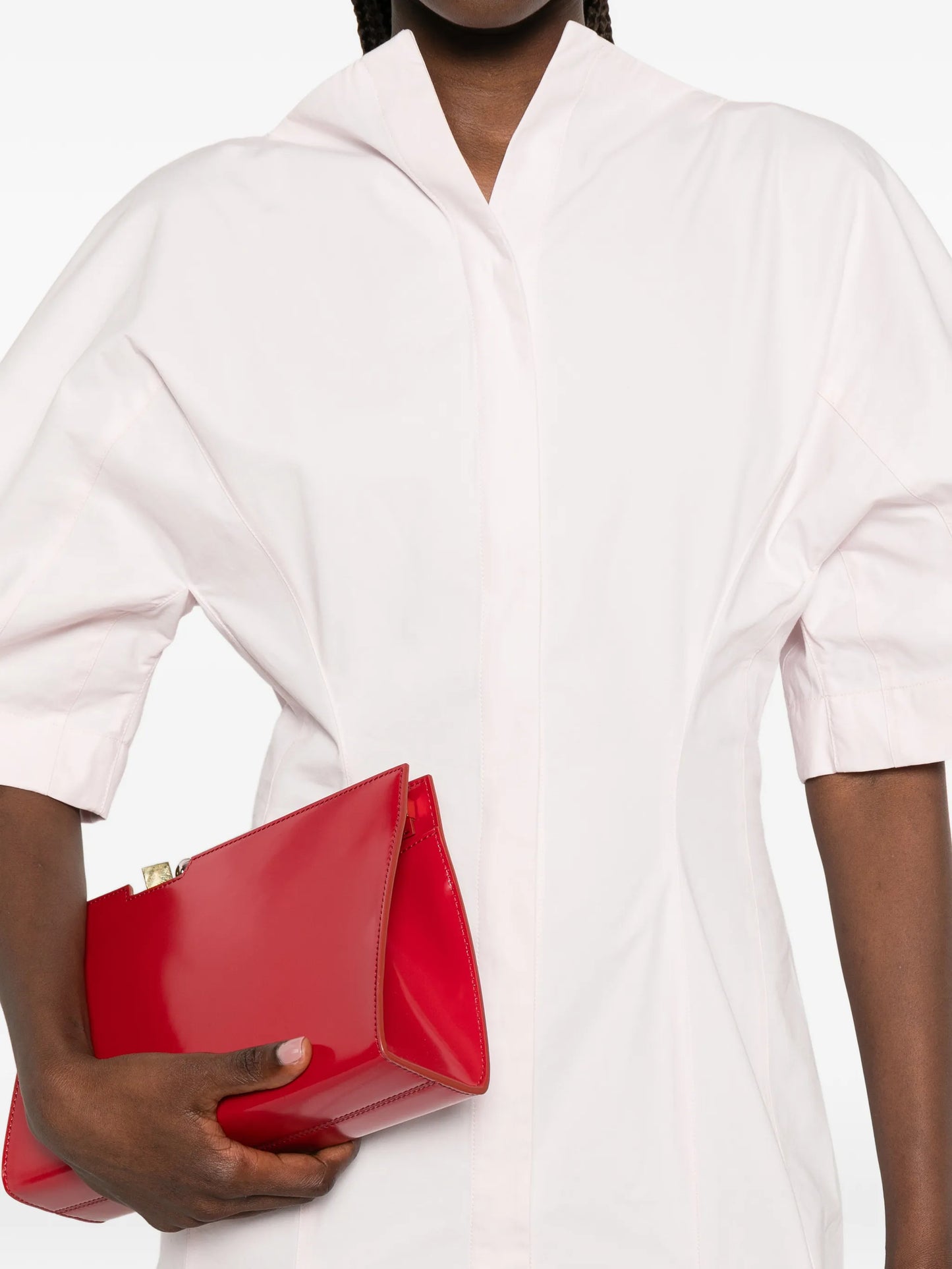 La Moisson pleated midi dress