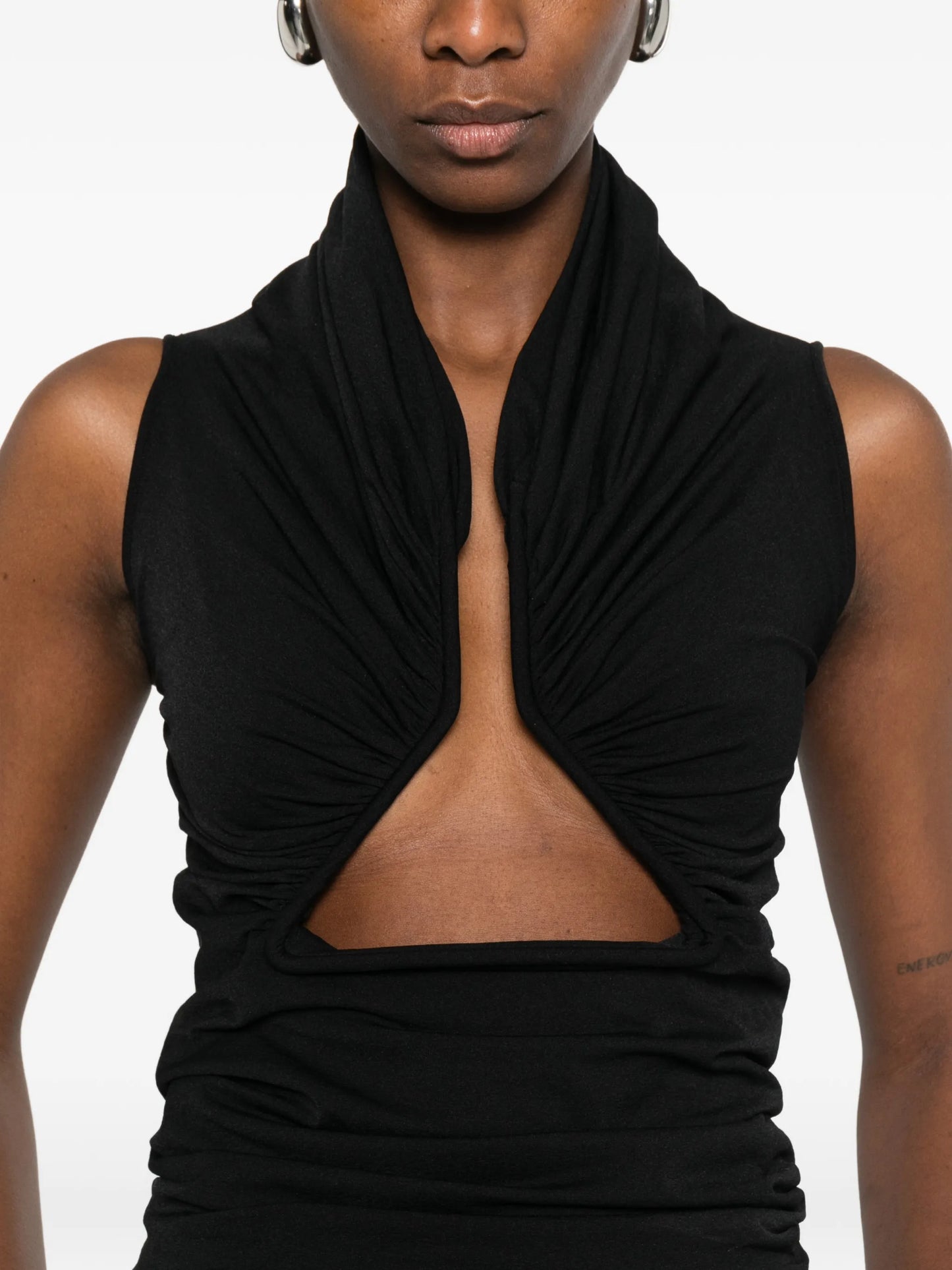 draped jersey top