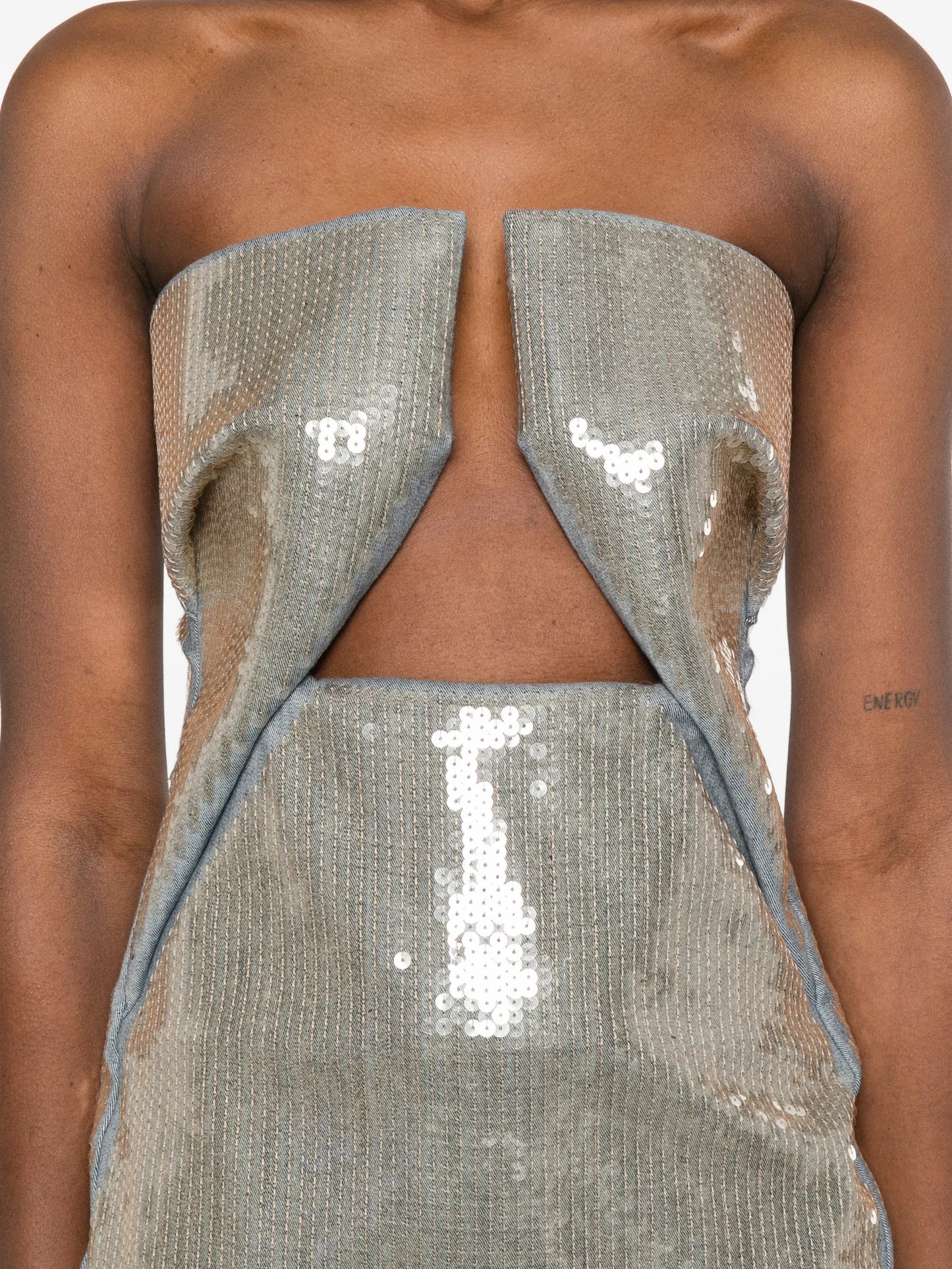 sequin-embellishment maxi dress