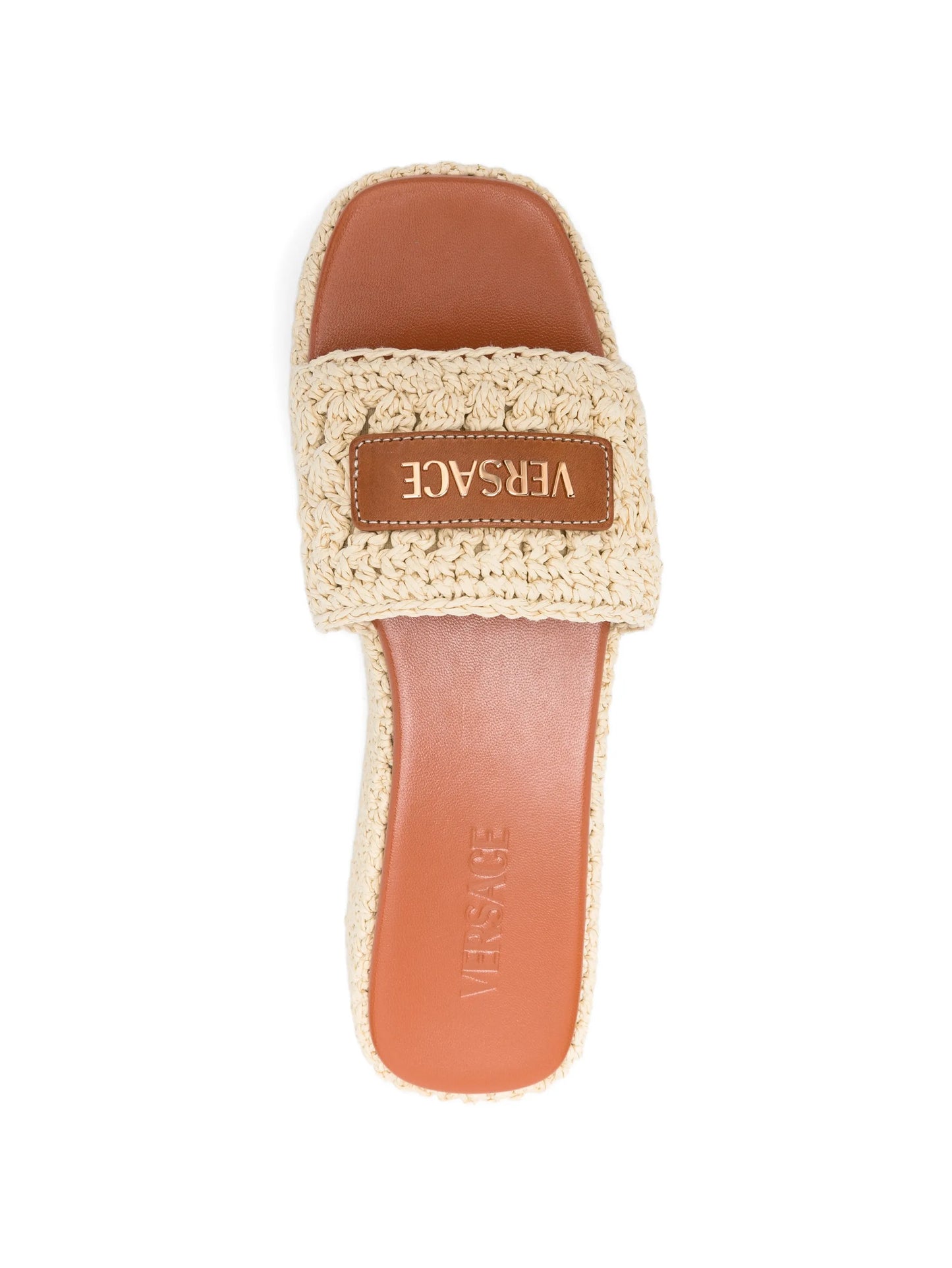 logo-detail sandals