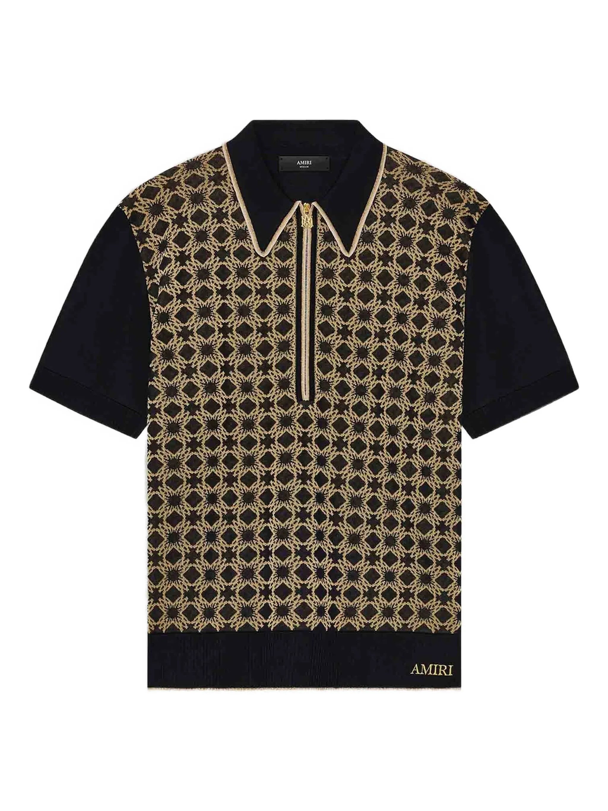 zip detail ribbed T-shirt
