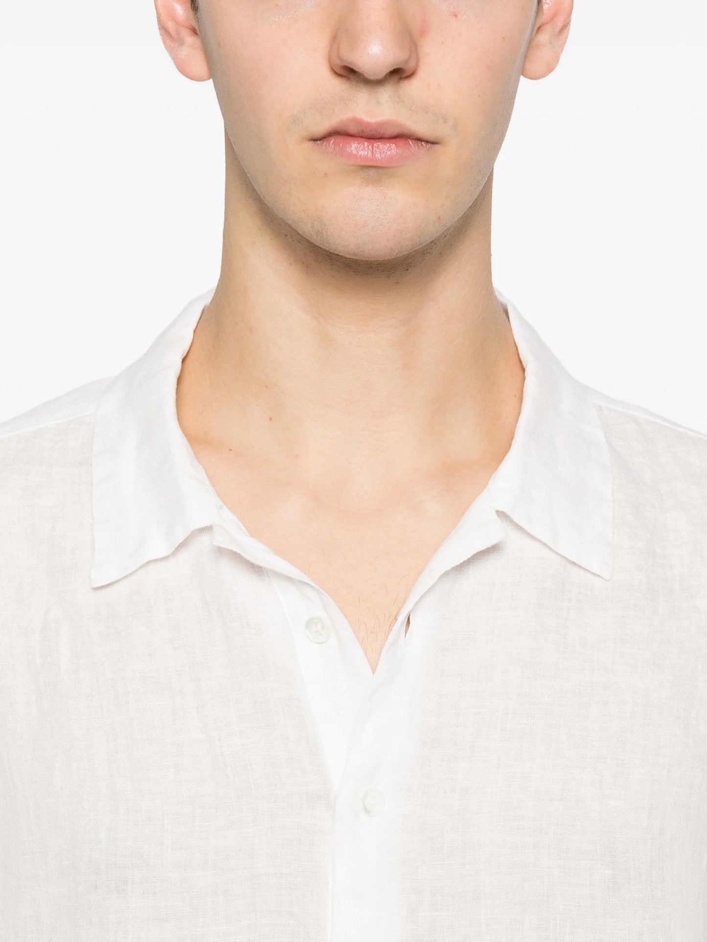 Mola half-button linen shirt