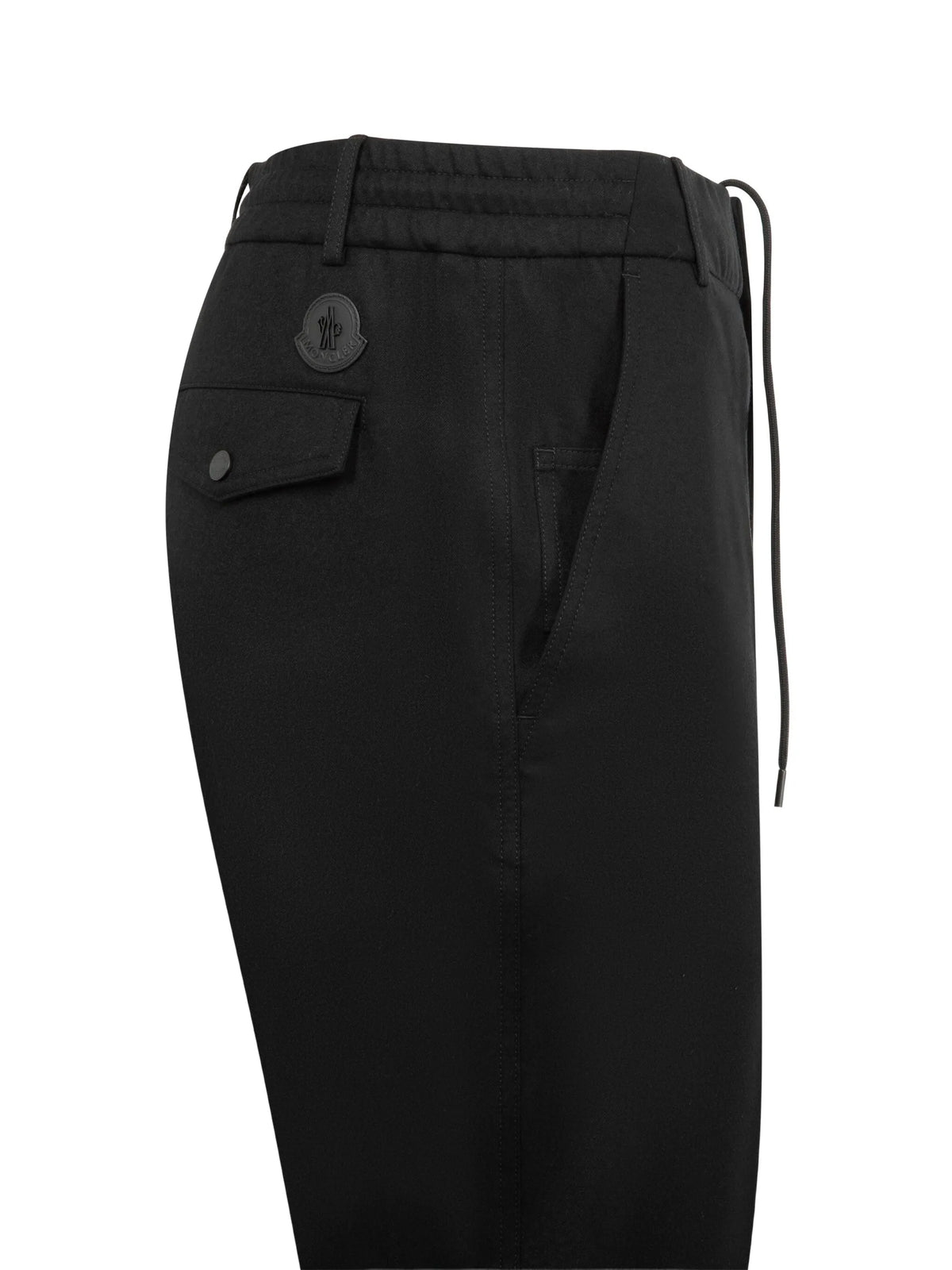 wool flannel tailored trousers