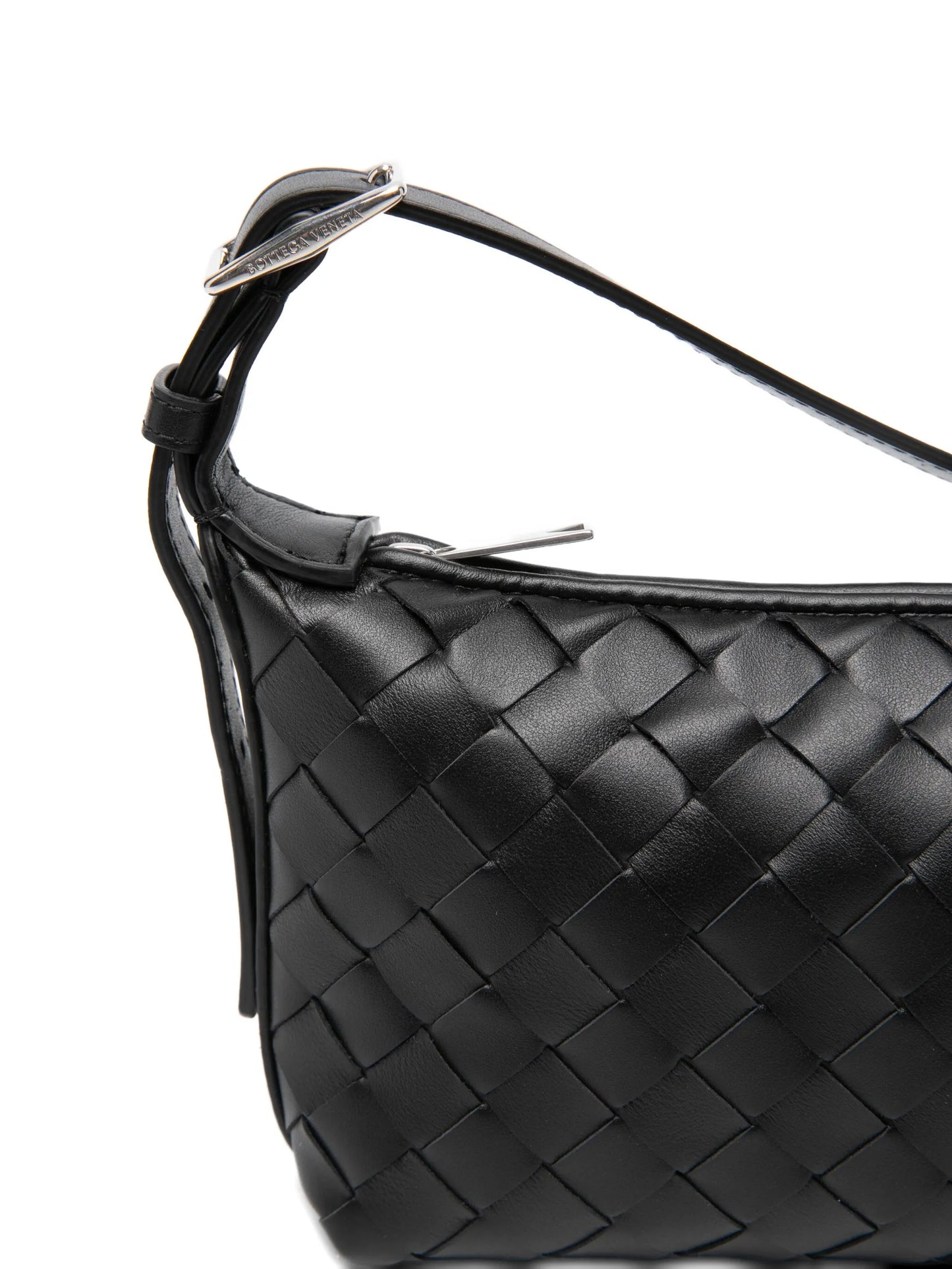 intrecciato strap belt bag