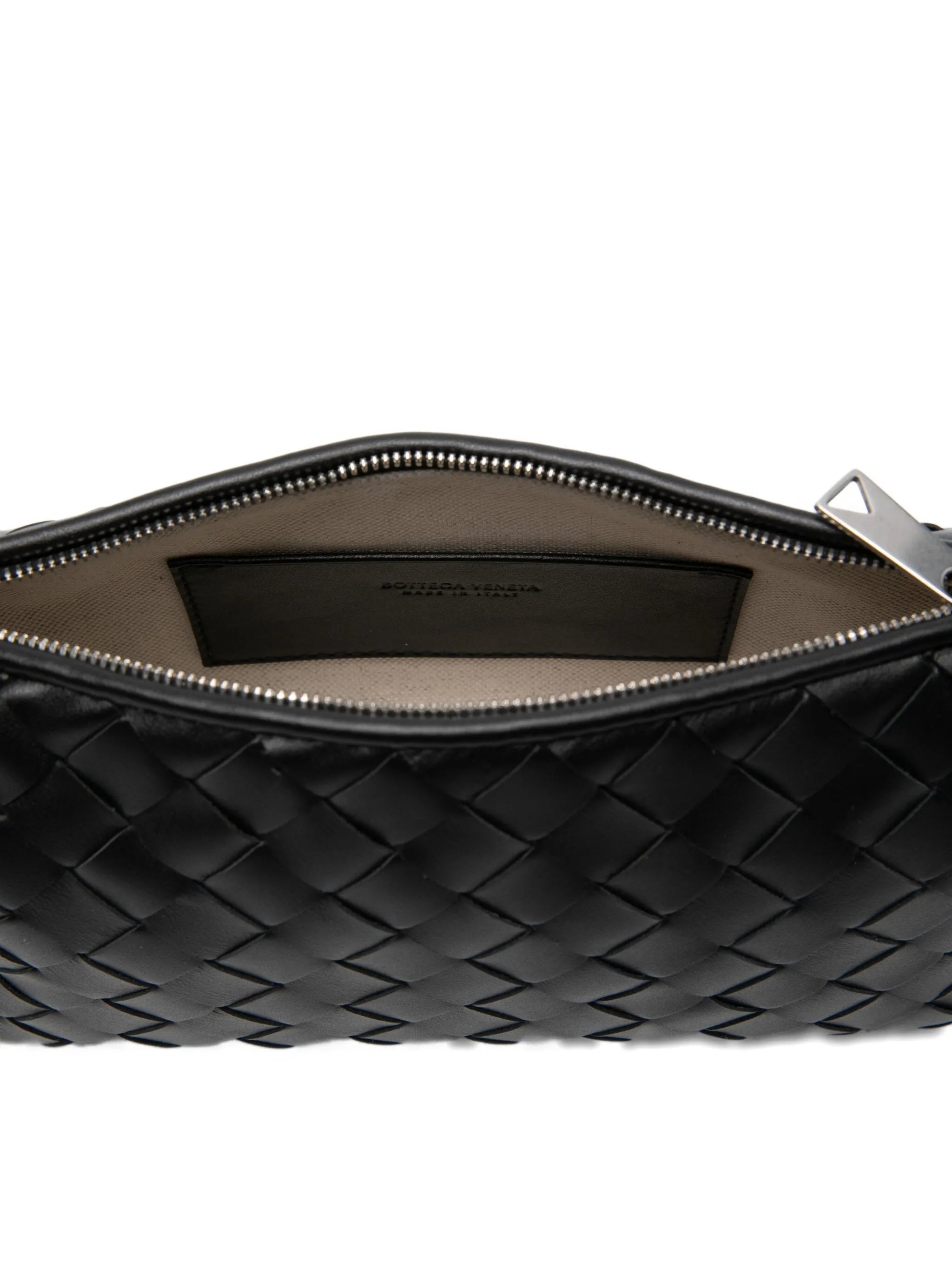 intrecciato strap belt bag