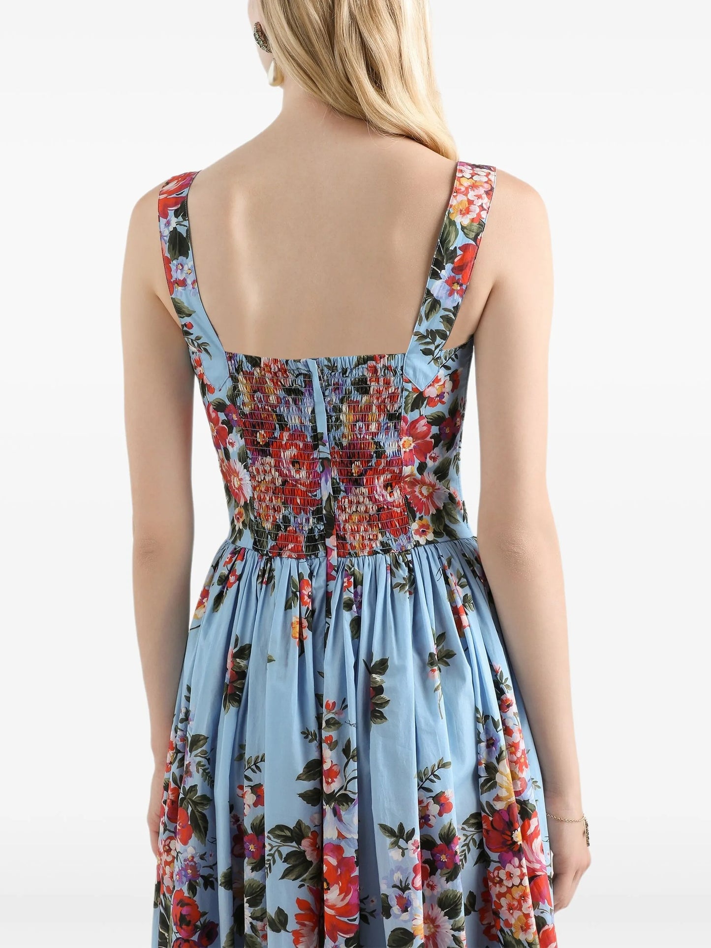 flower bouquet-print maxi dress