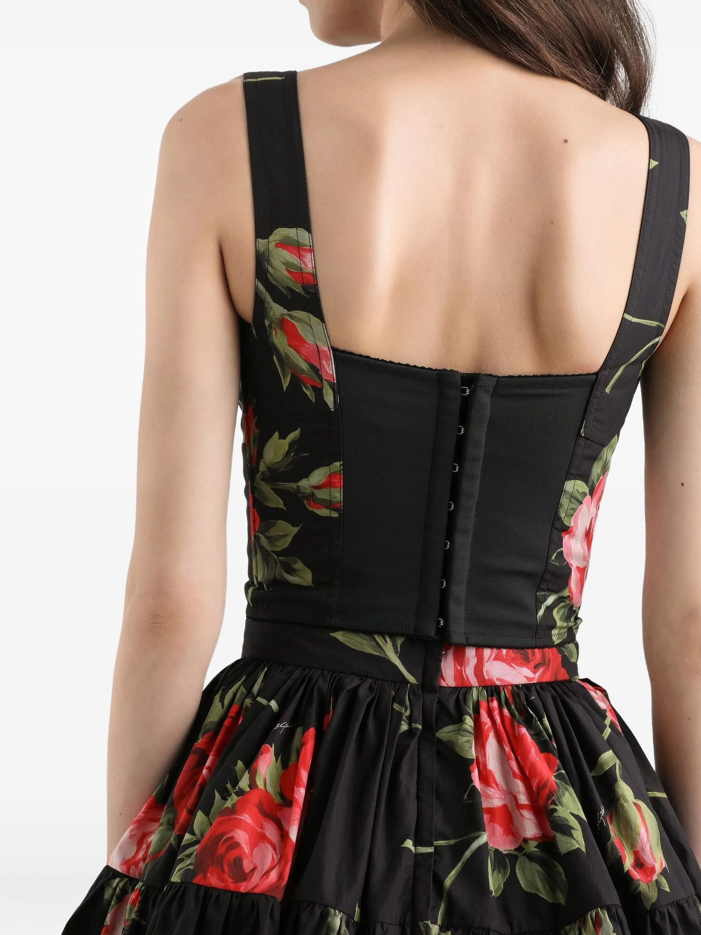 floral-print top