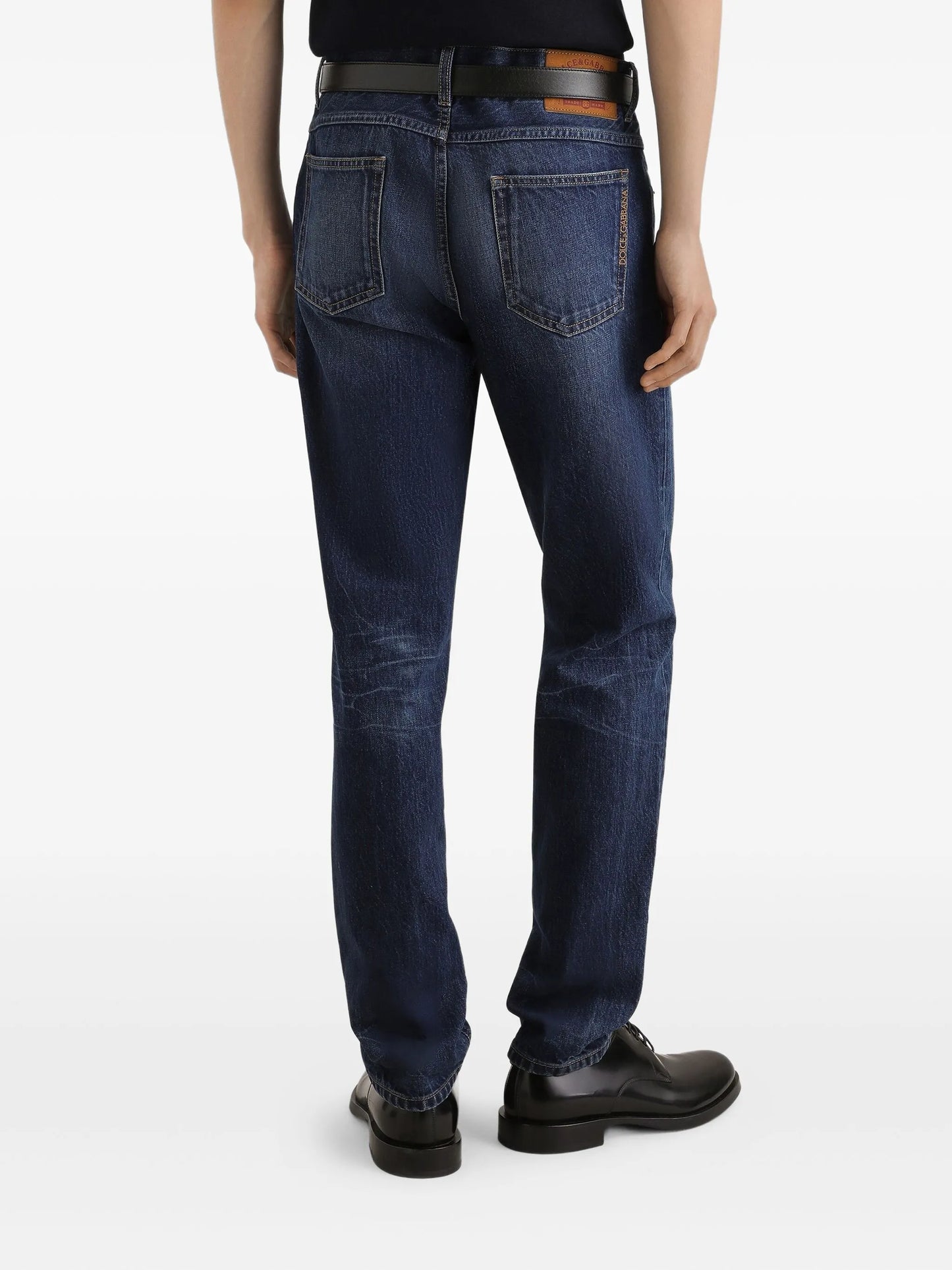 button-fastening jeans