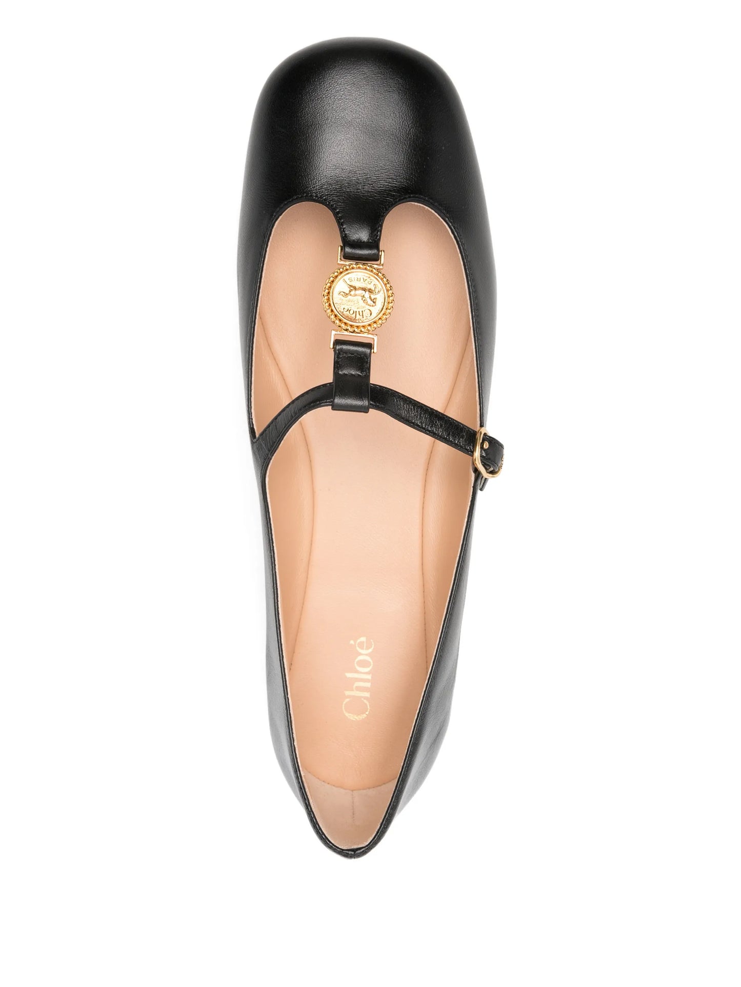 Leonore logo-medal ballet flats