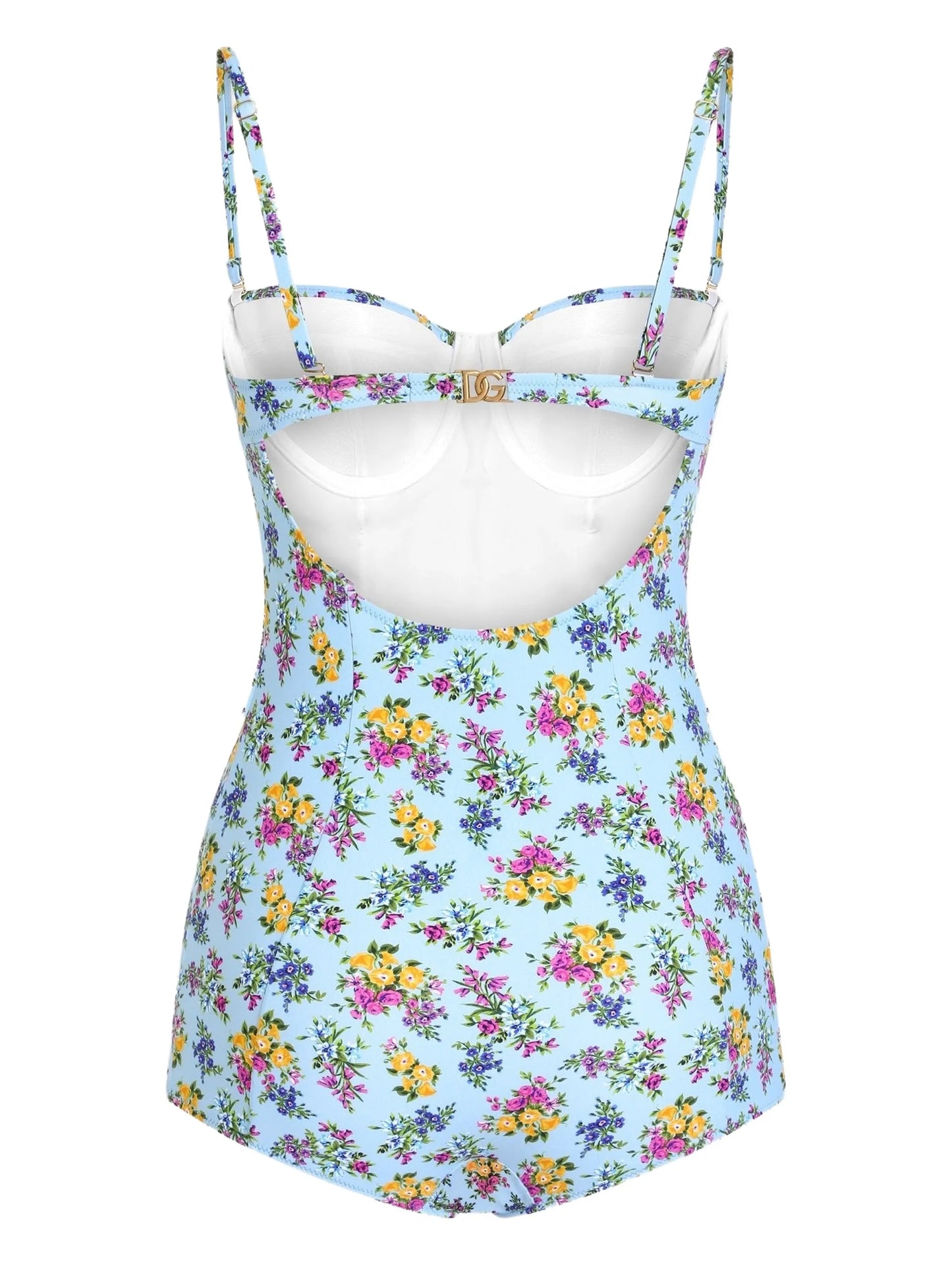 floral-print swimsuit