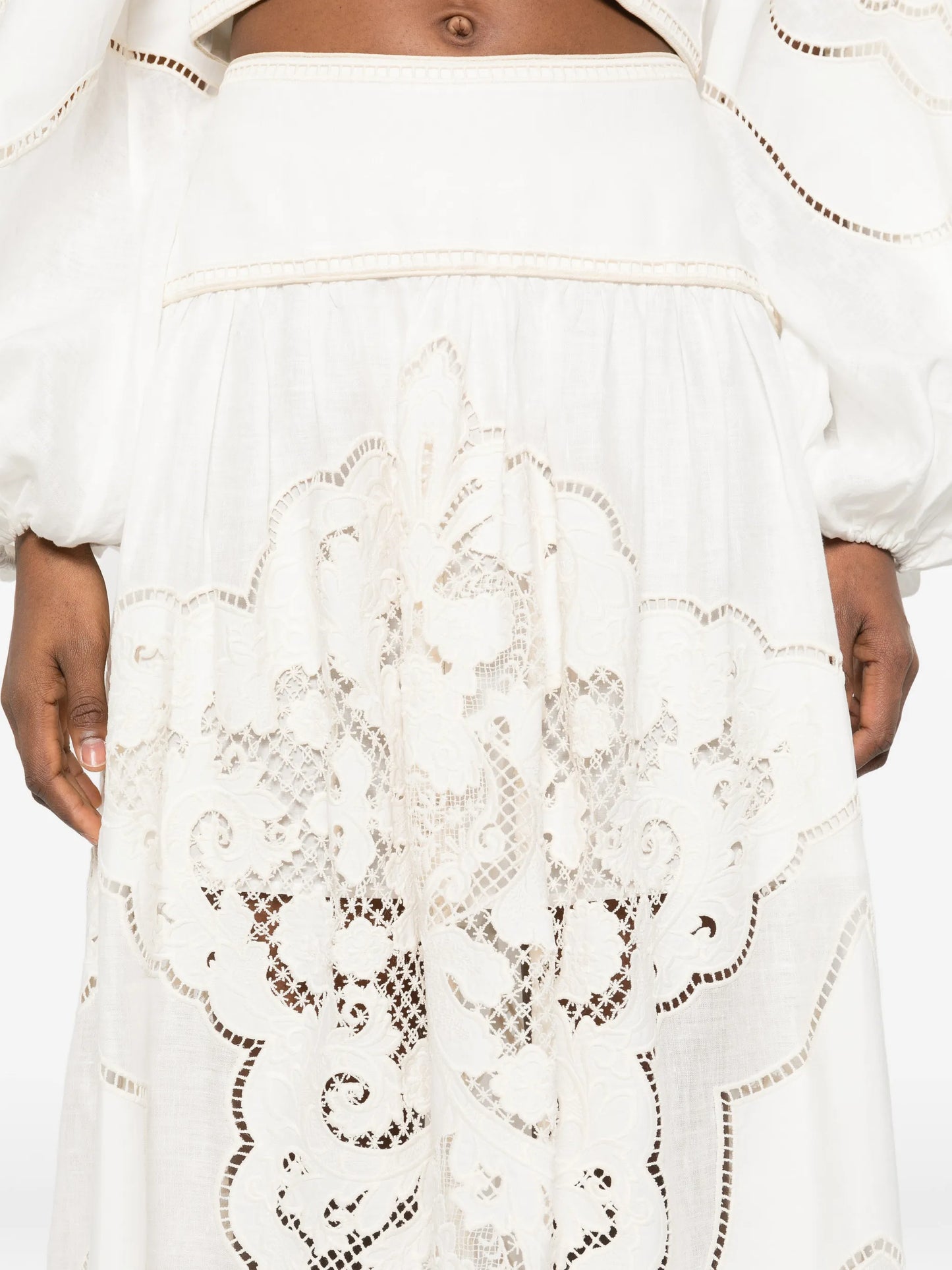 Daylight embroidered maxi skirt