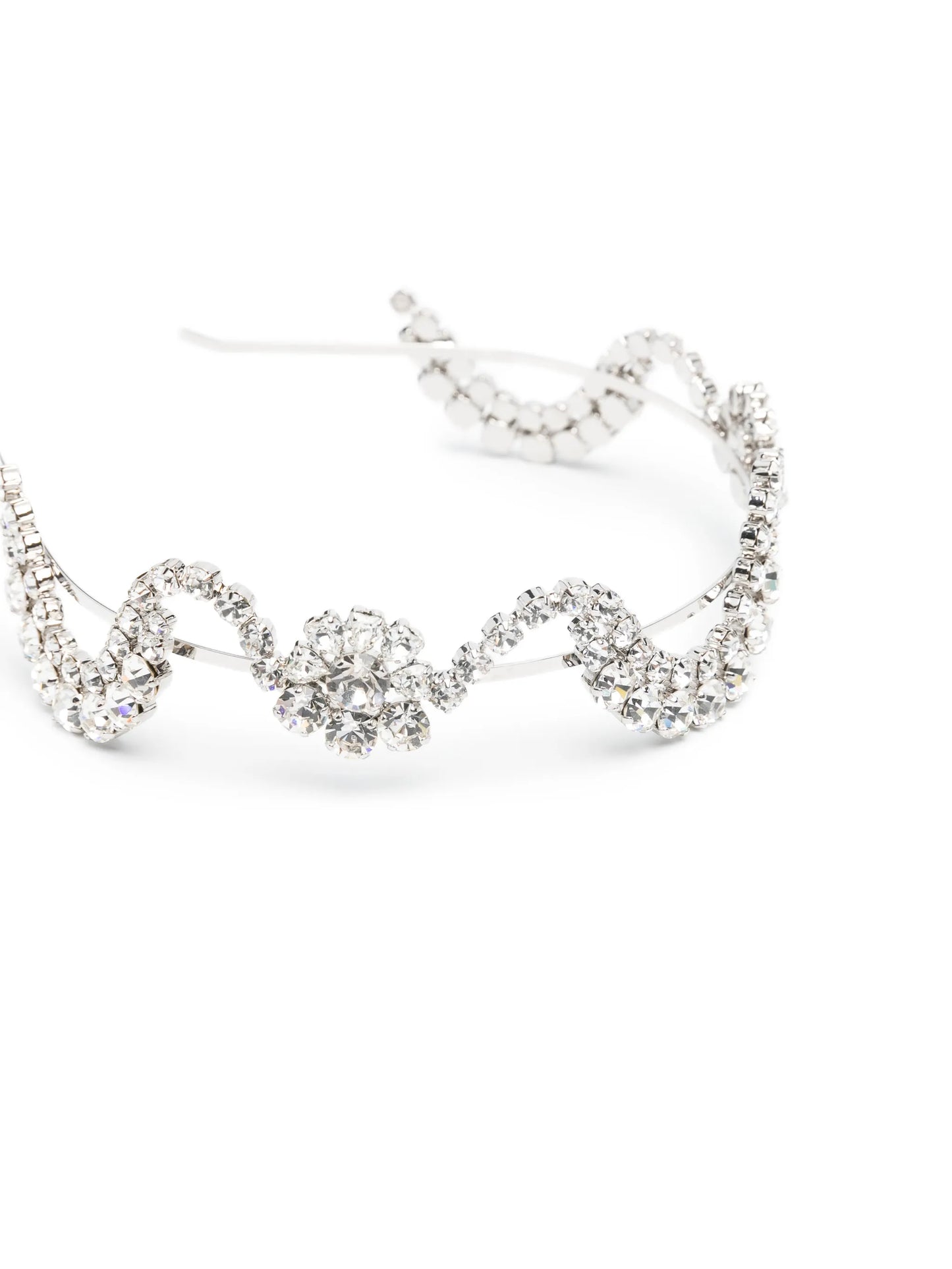 sepal-motif crystal-embellished hairband