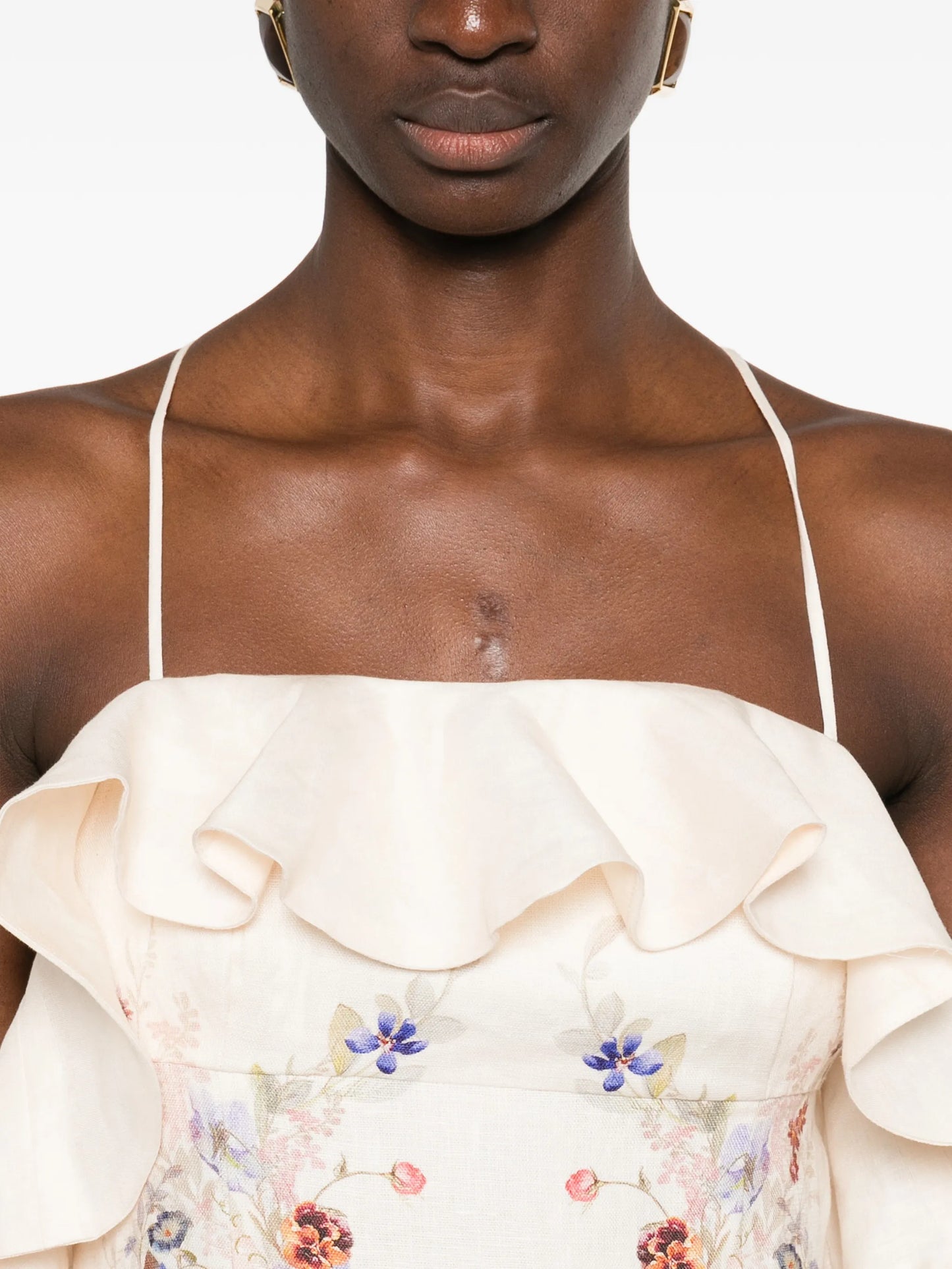 Patience Frill midi dress