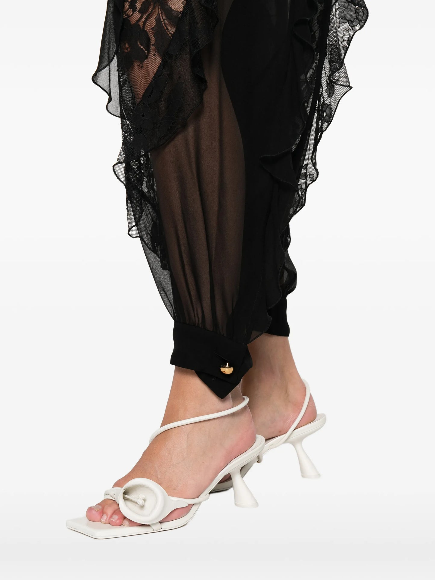 Rebellion ruffled lace trousers