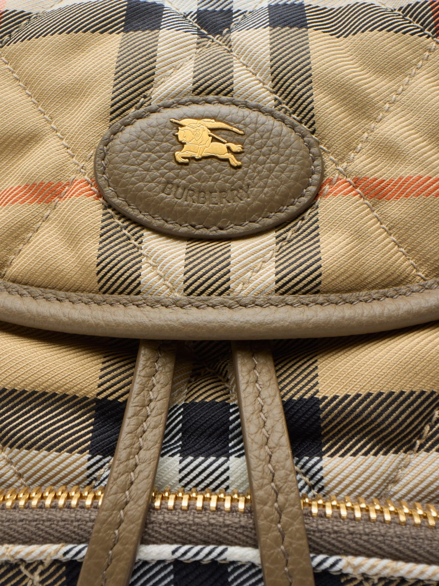quilted-design mini backpack