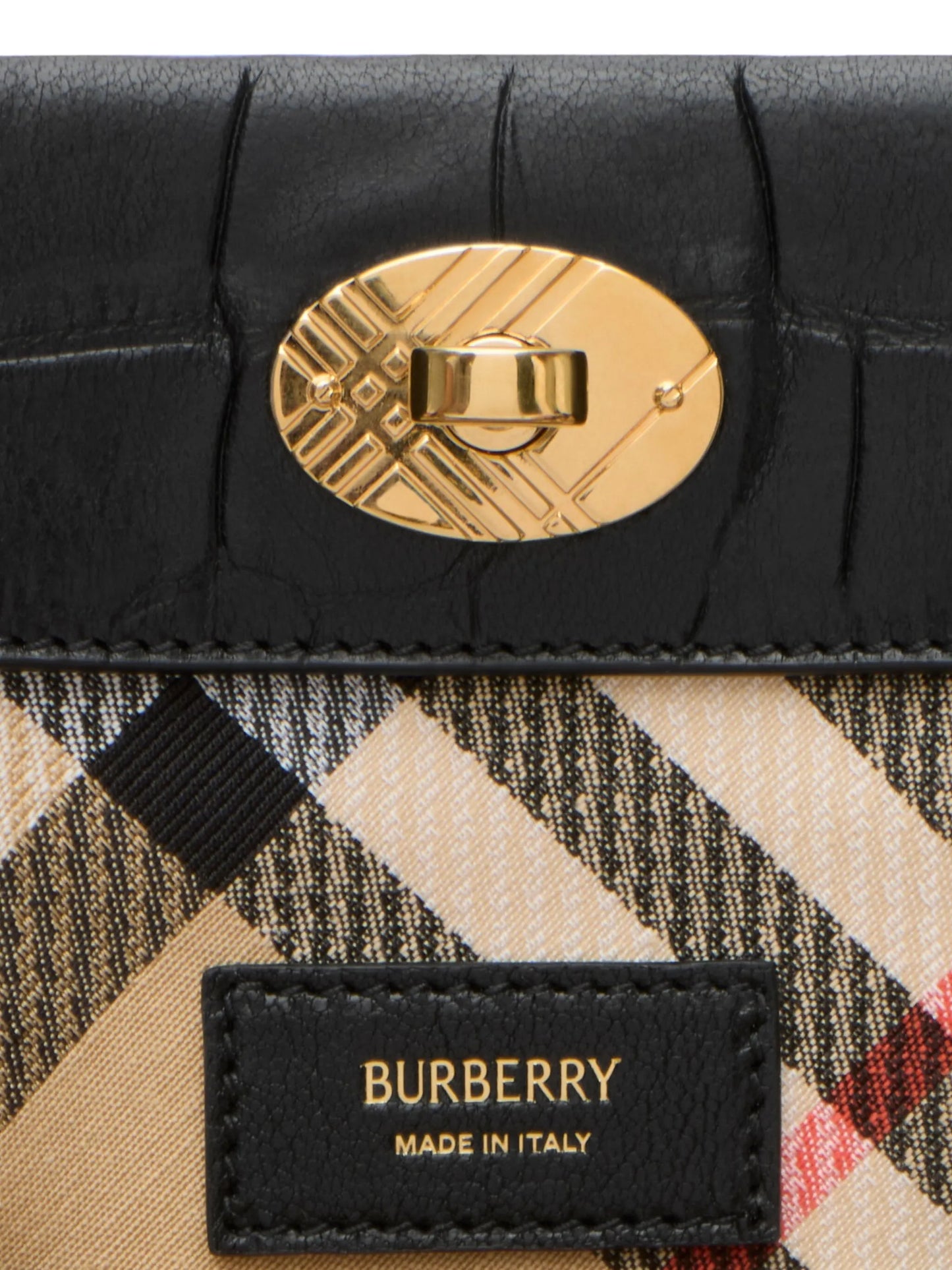 Cotswolds crocodile-effect shoulder bag