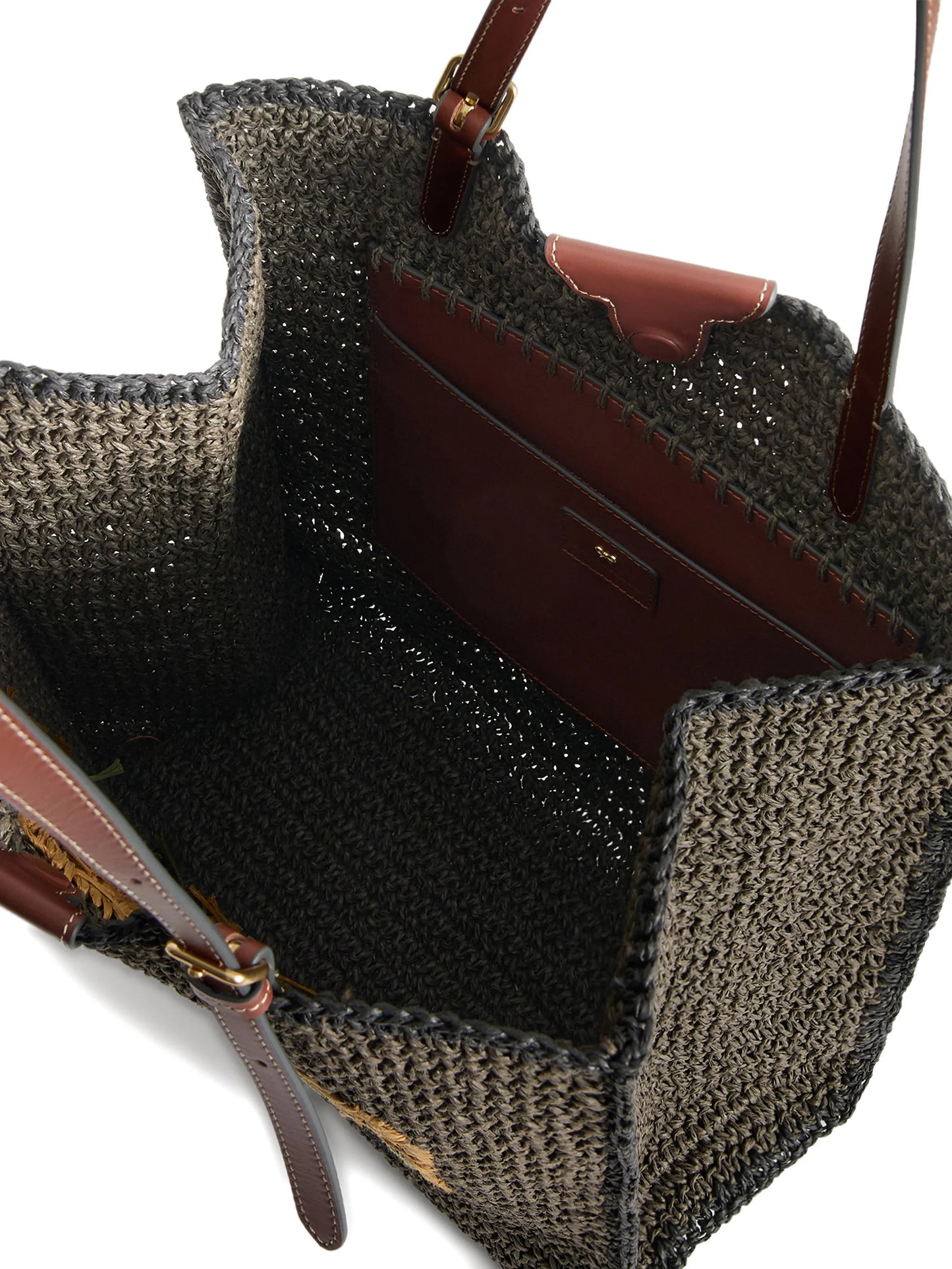 Filippo Berio raffia tote bag