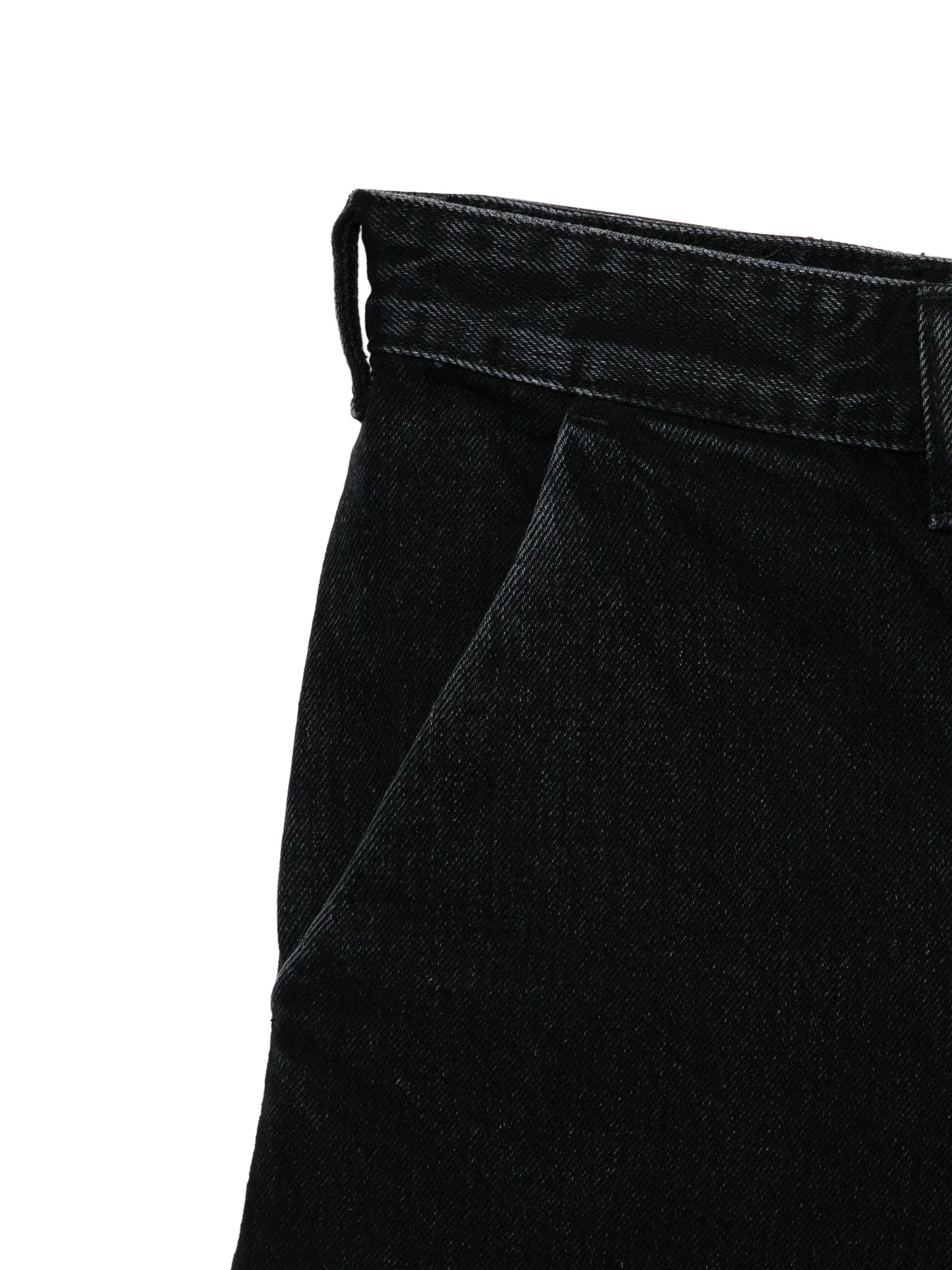 cotton wide-leg jeans
