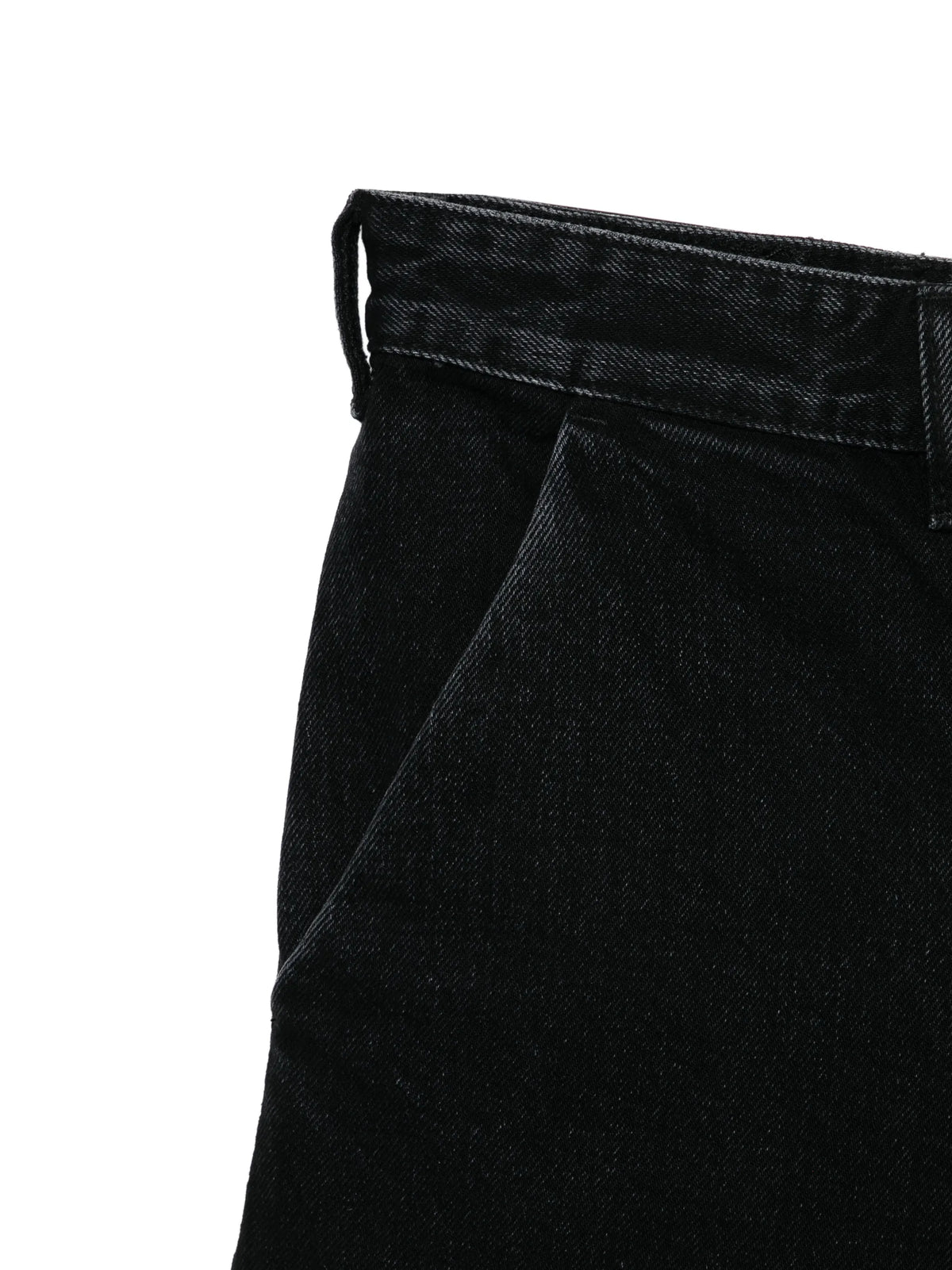 cotton wide-leg jeans