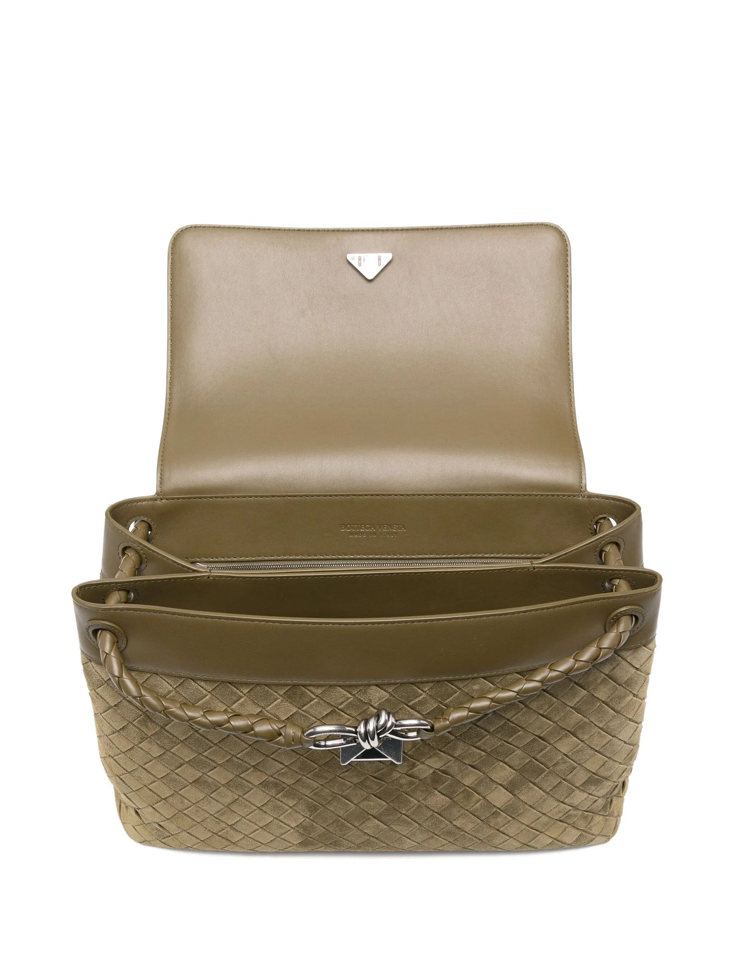 Andiamo intrecciato messenger bag