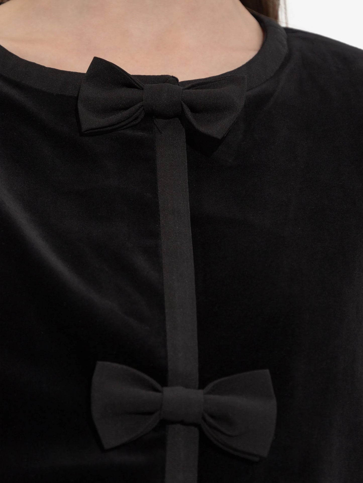 Quincy bow-detail jacket