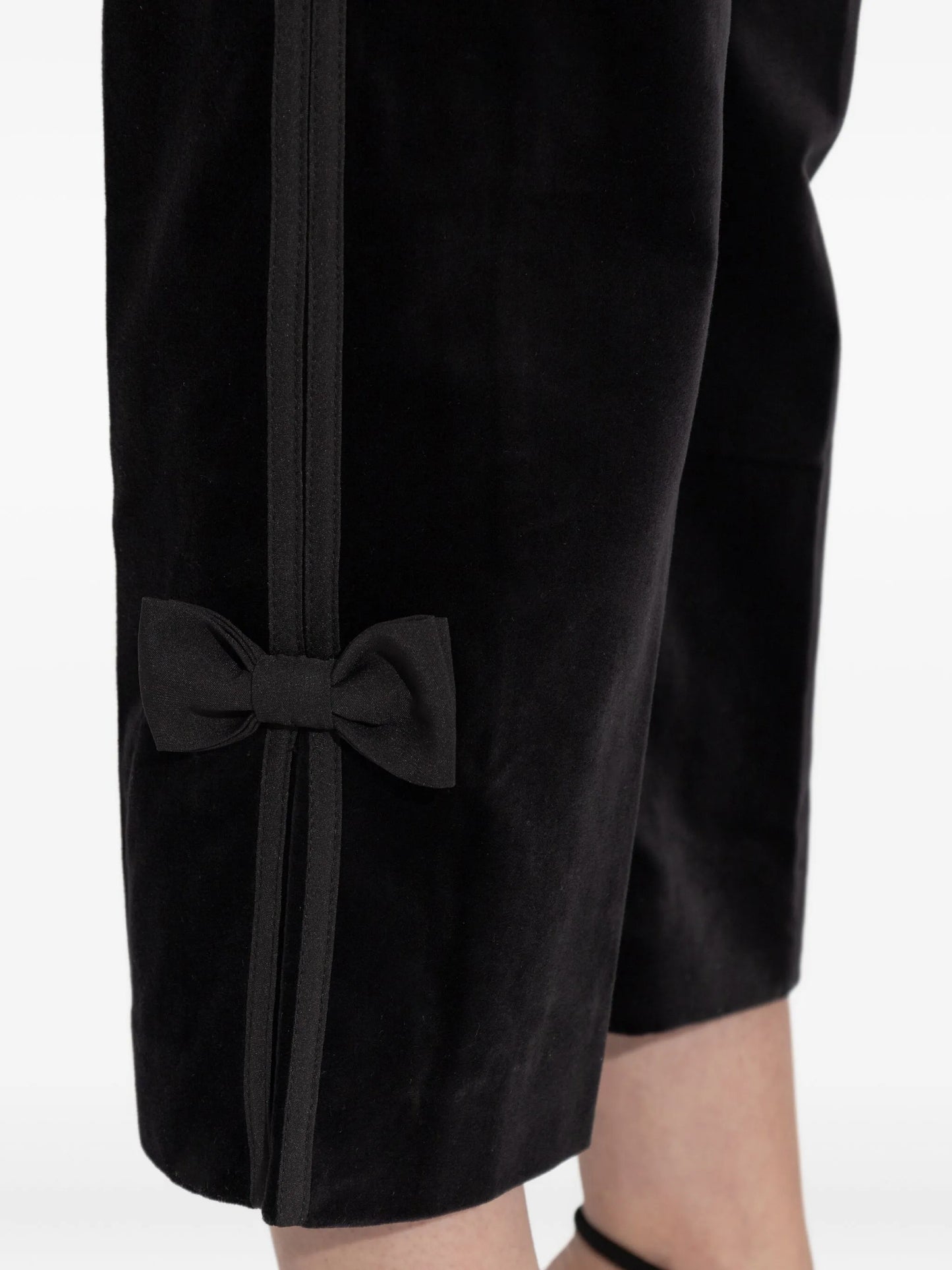 Quincy bow-detail trousers