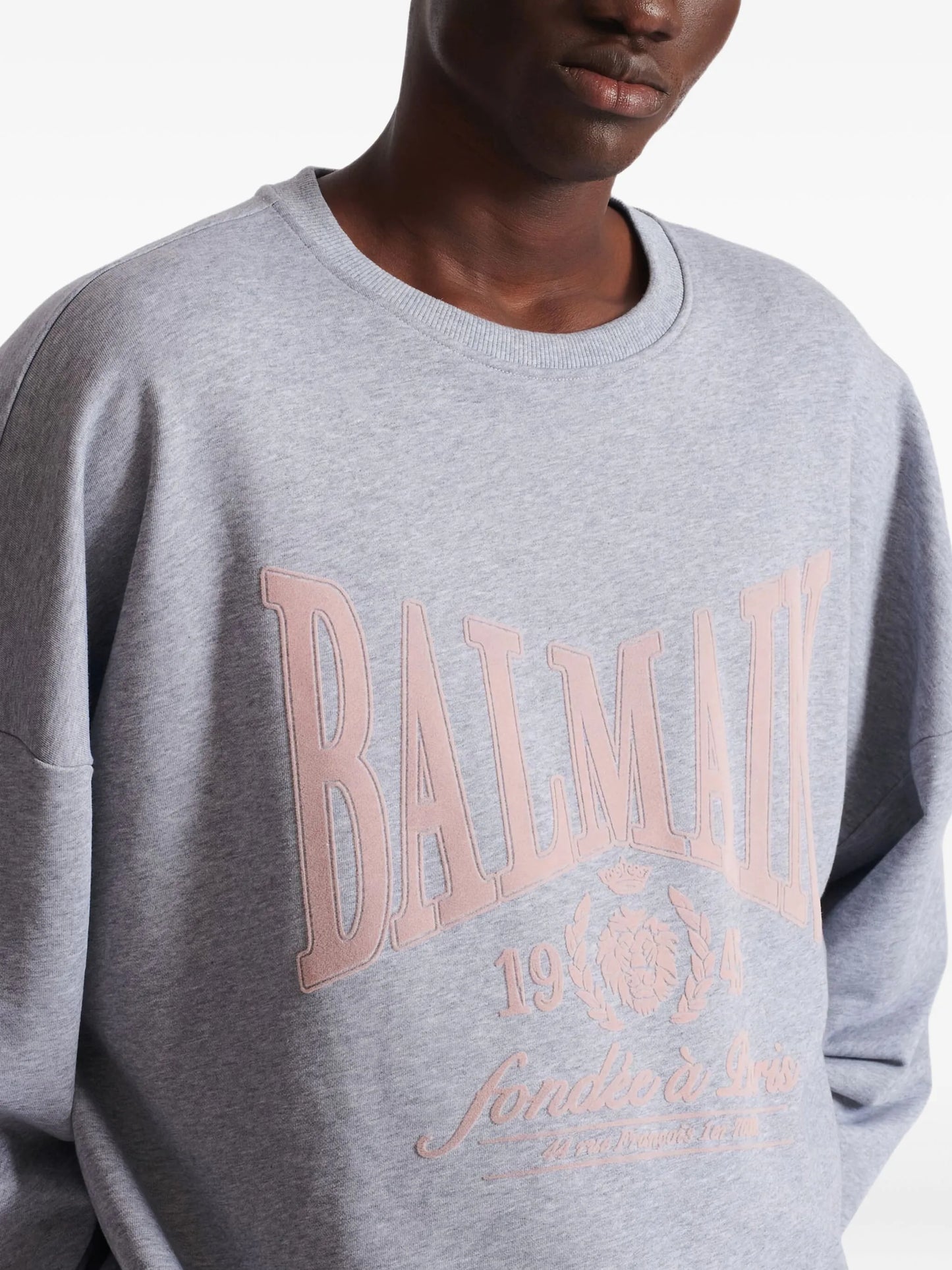 printed cotton sweater