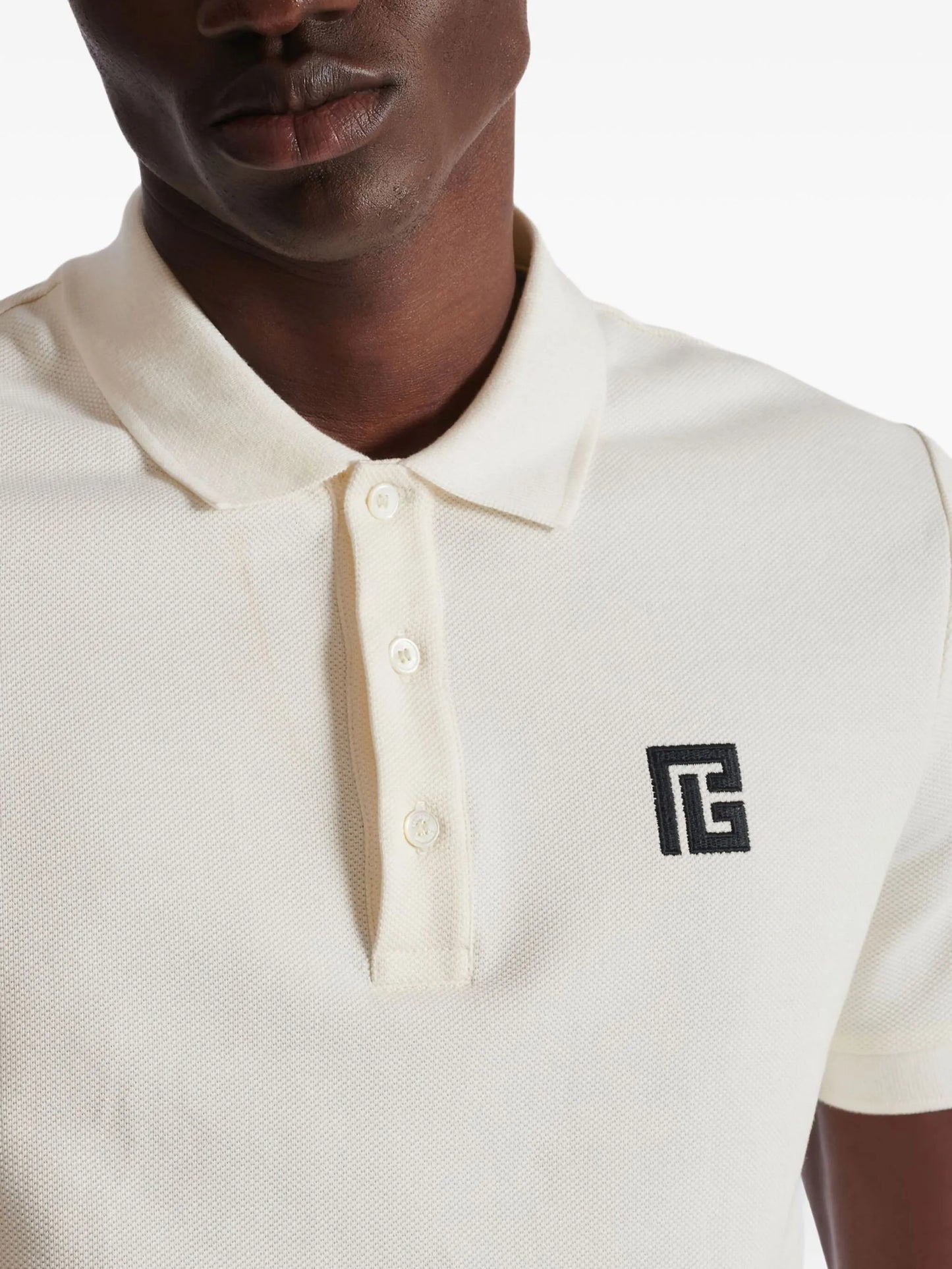 PB logo-embroidered cotton polo shirt