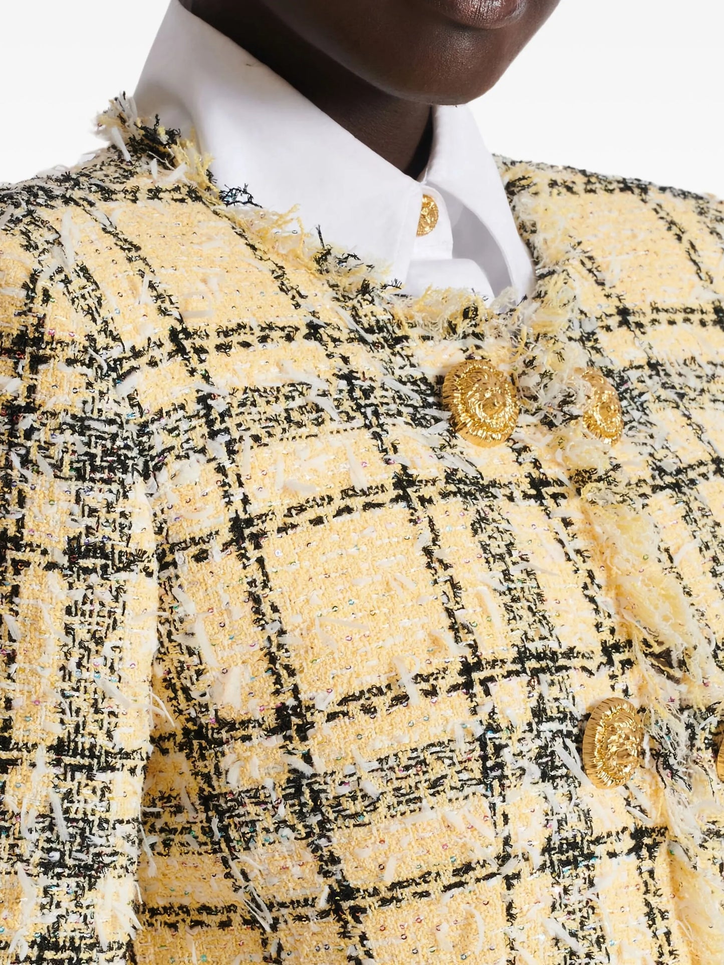 tweed button jacket