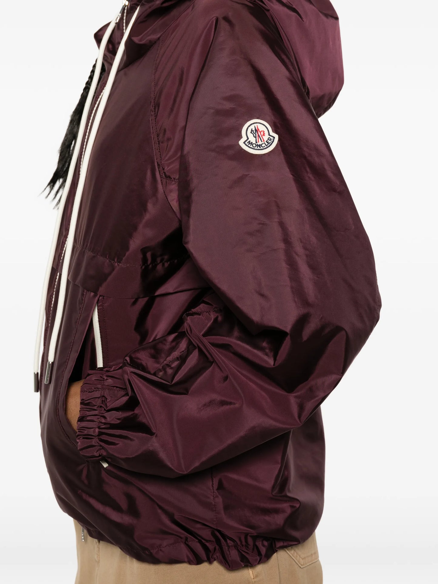 Coquelicot hooded zip jacket