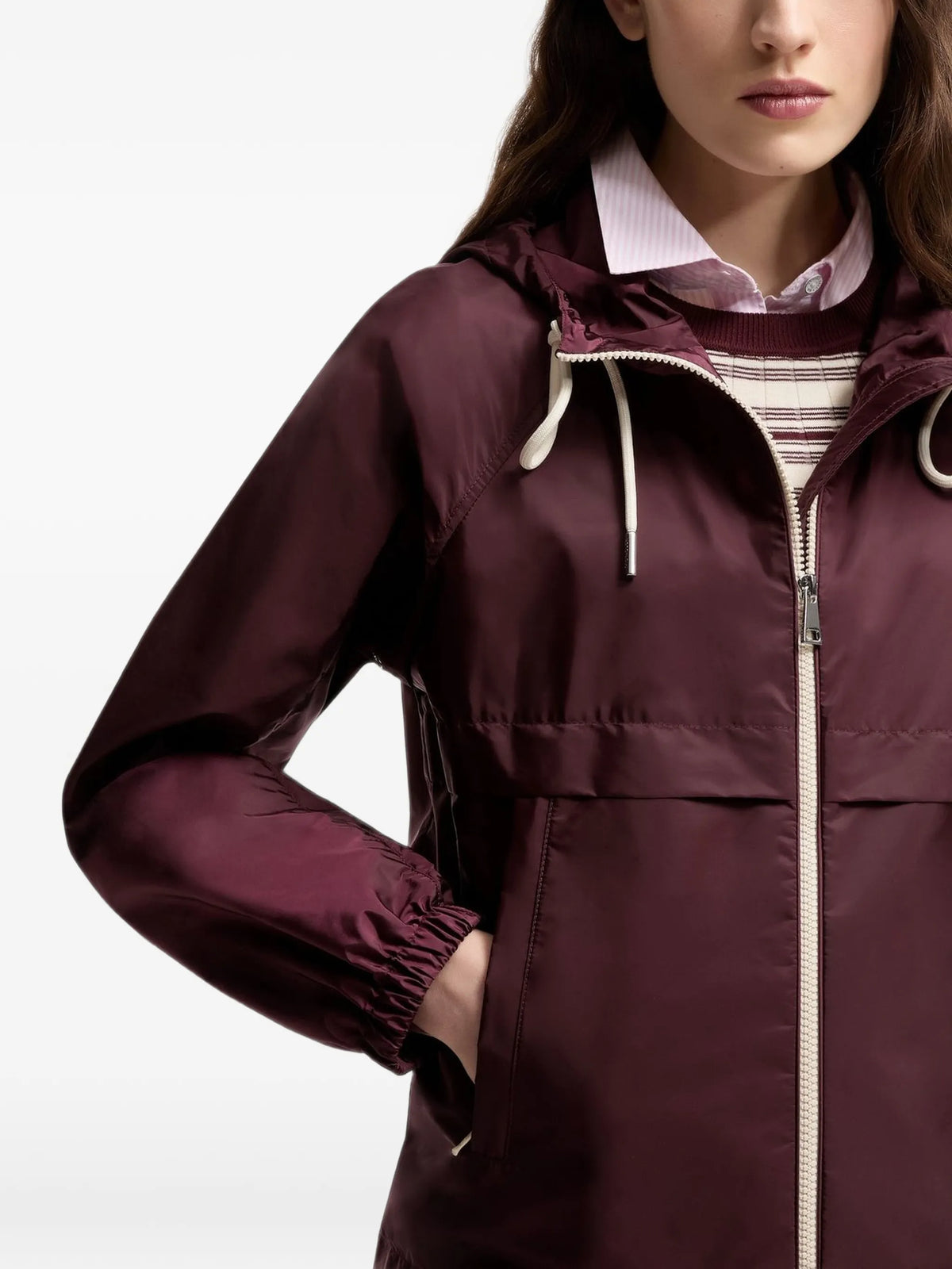 Coquelicot hooded jacket