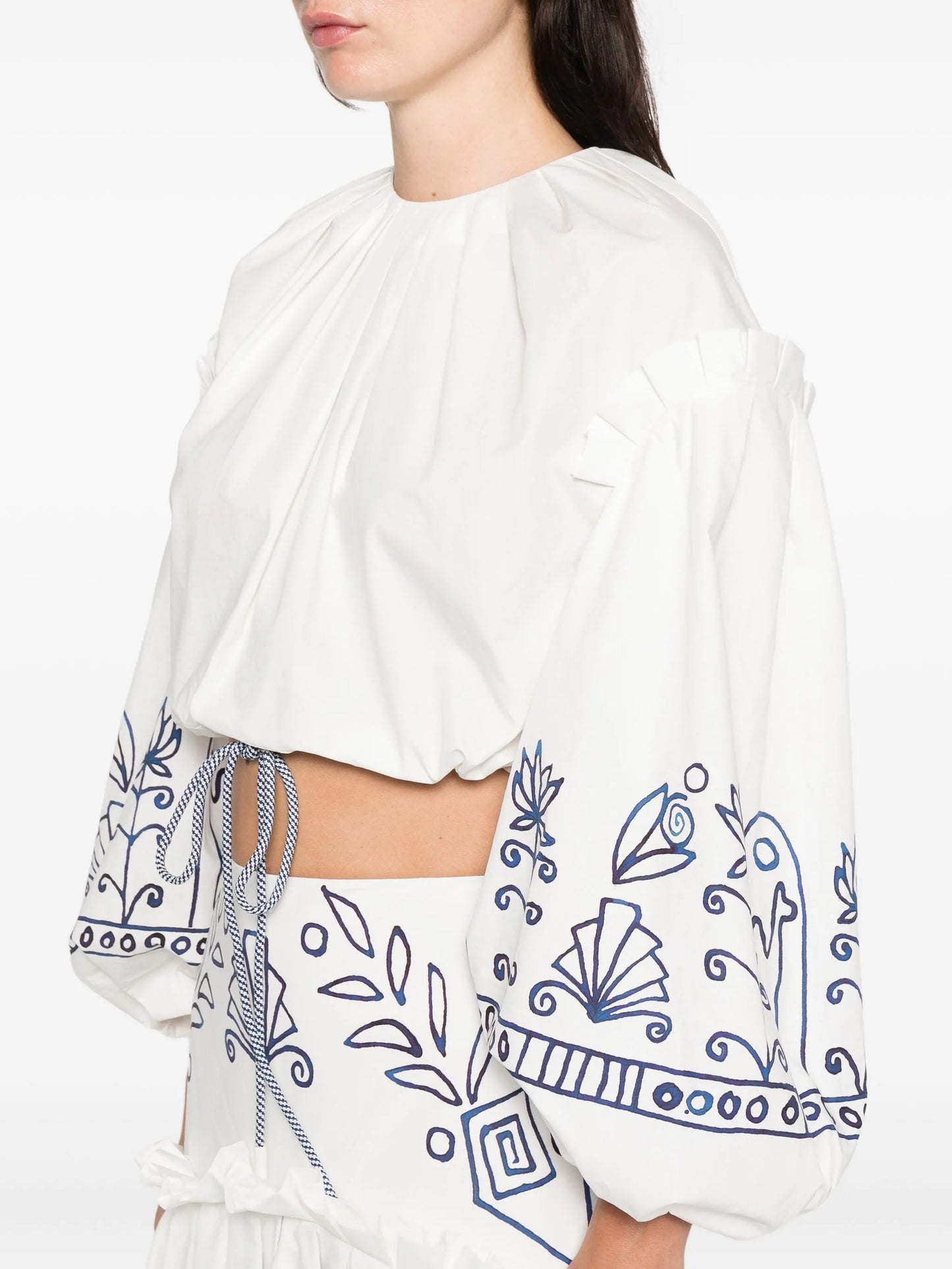 Leela ruffled floral top