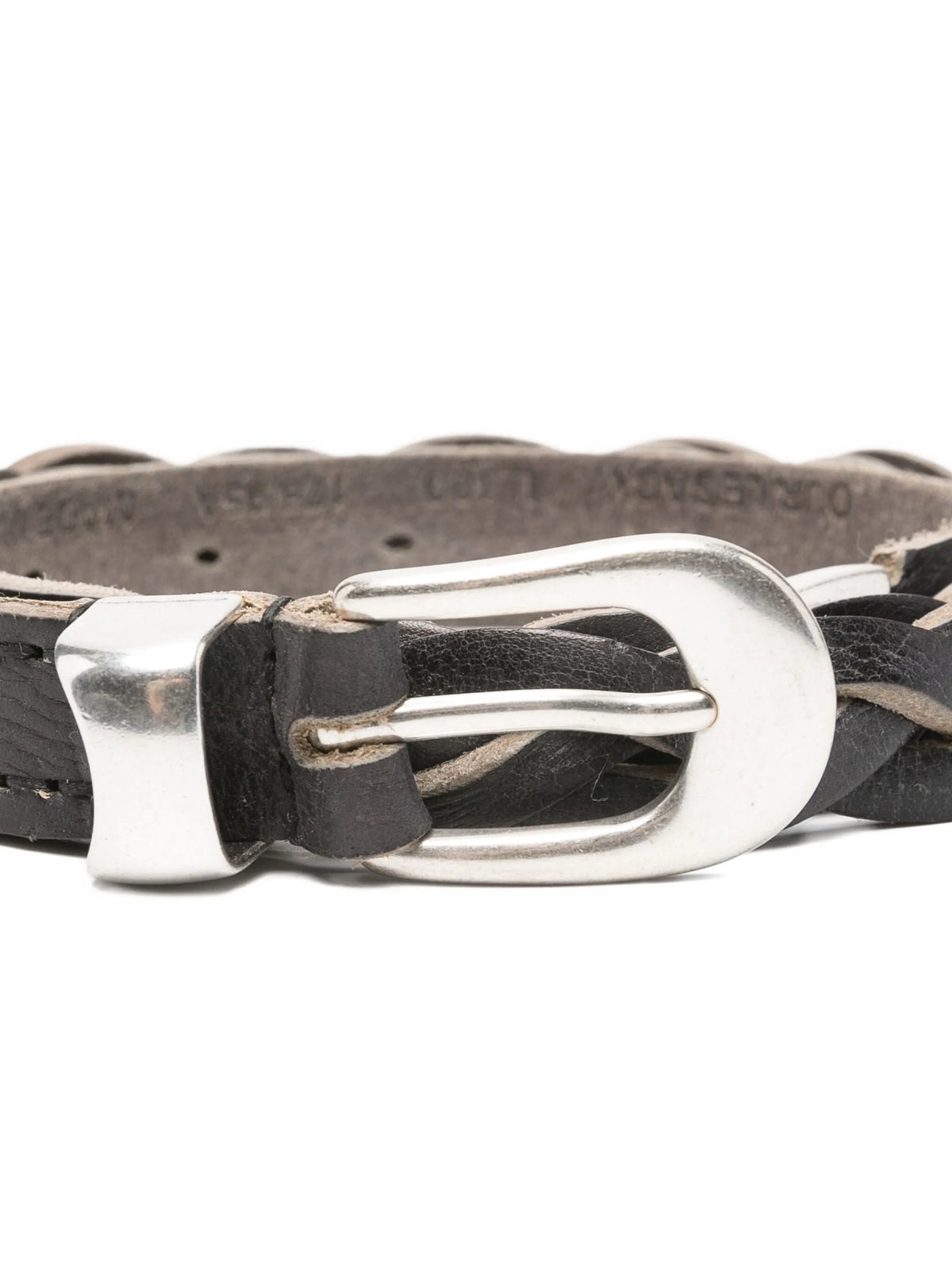 braided leather belt