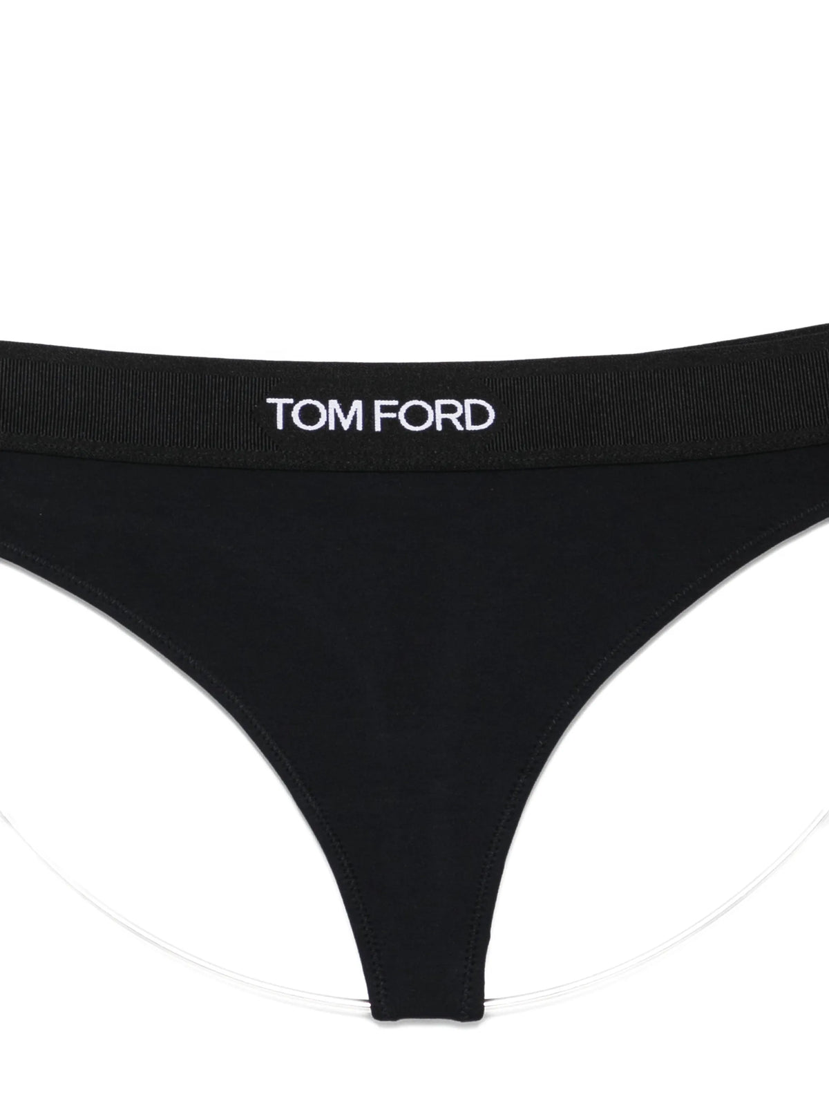 logo-waistband thong