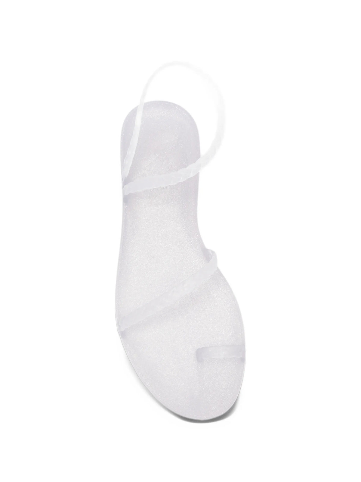 Eleftheria clear silver glitter sandals