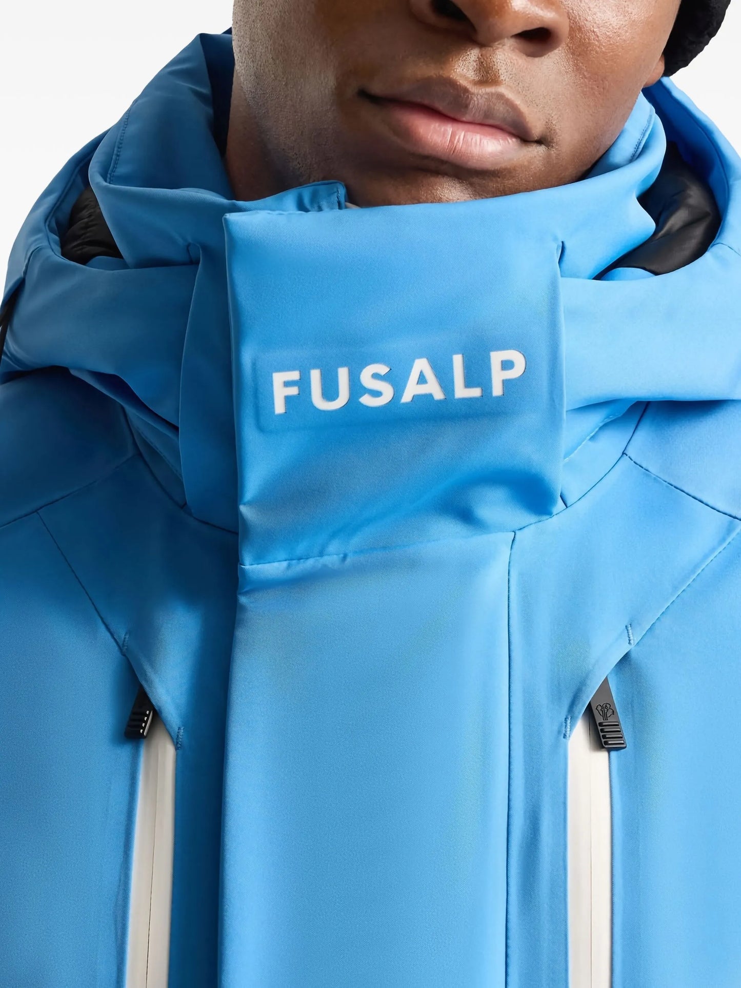 John hooded multiple-pockets ski jacket