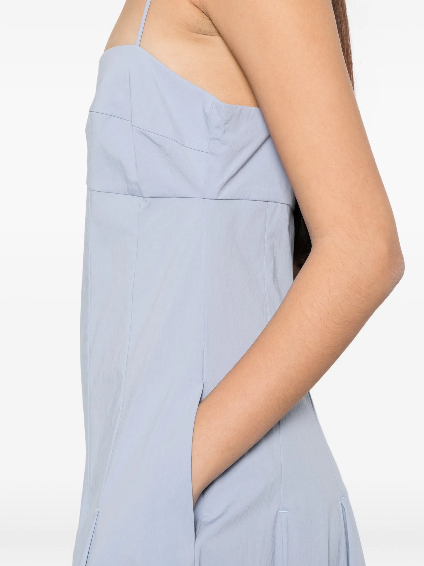 pleated cotton dress