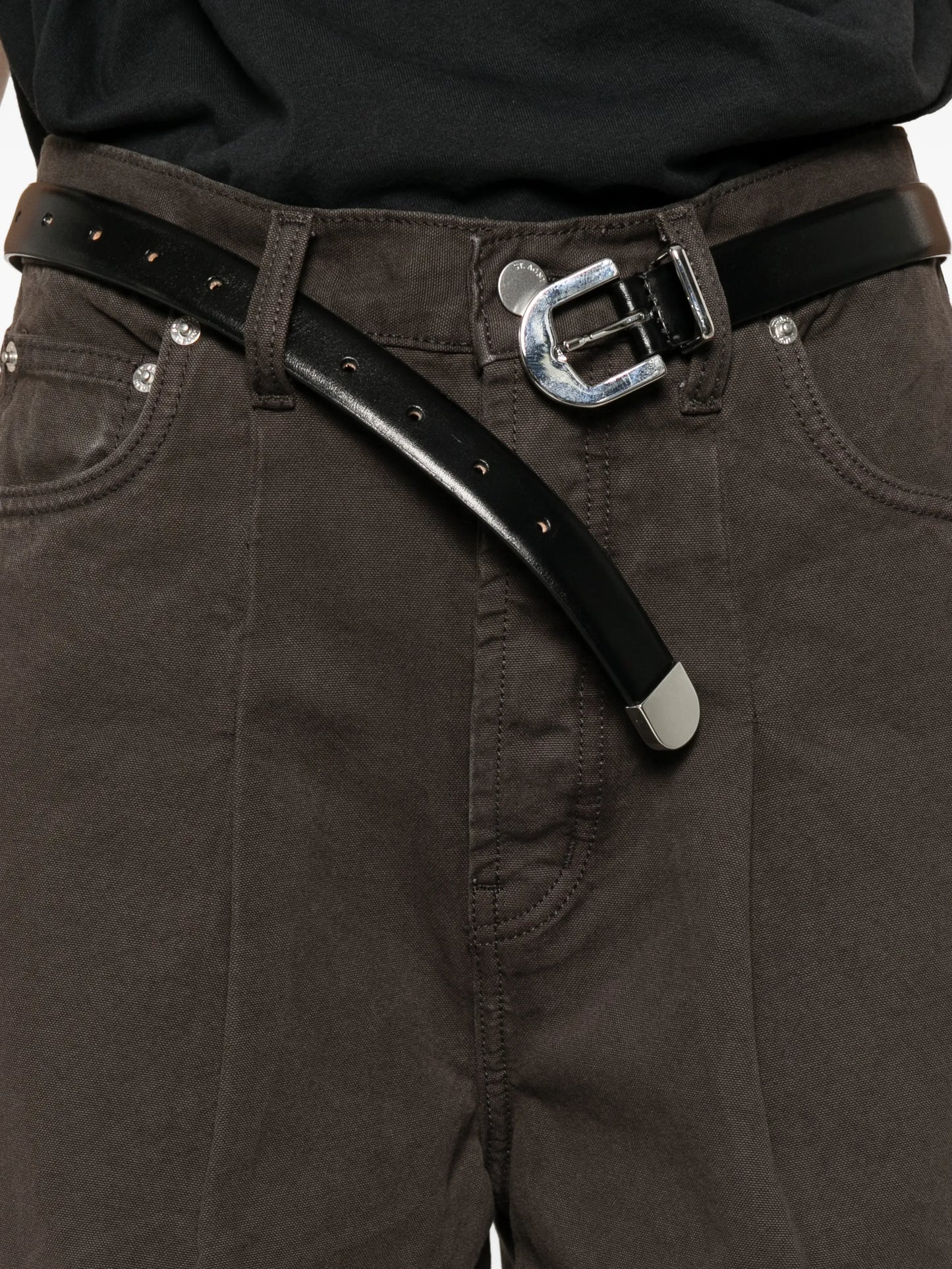 barrel mid-rise jeans