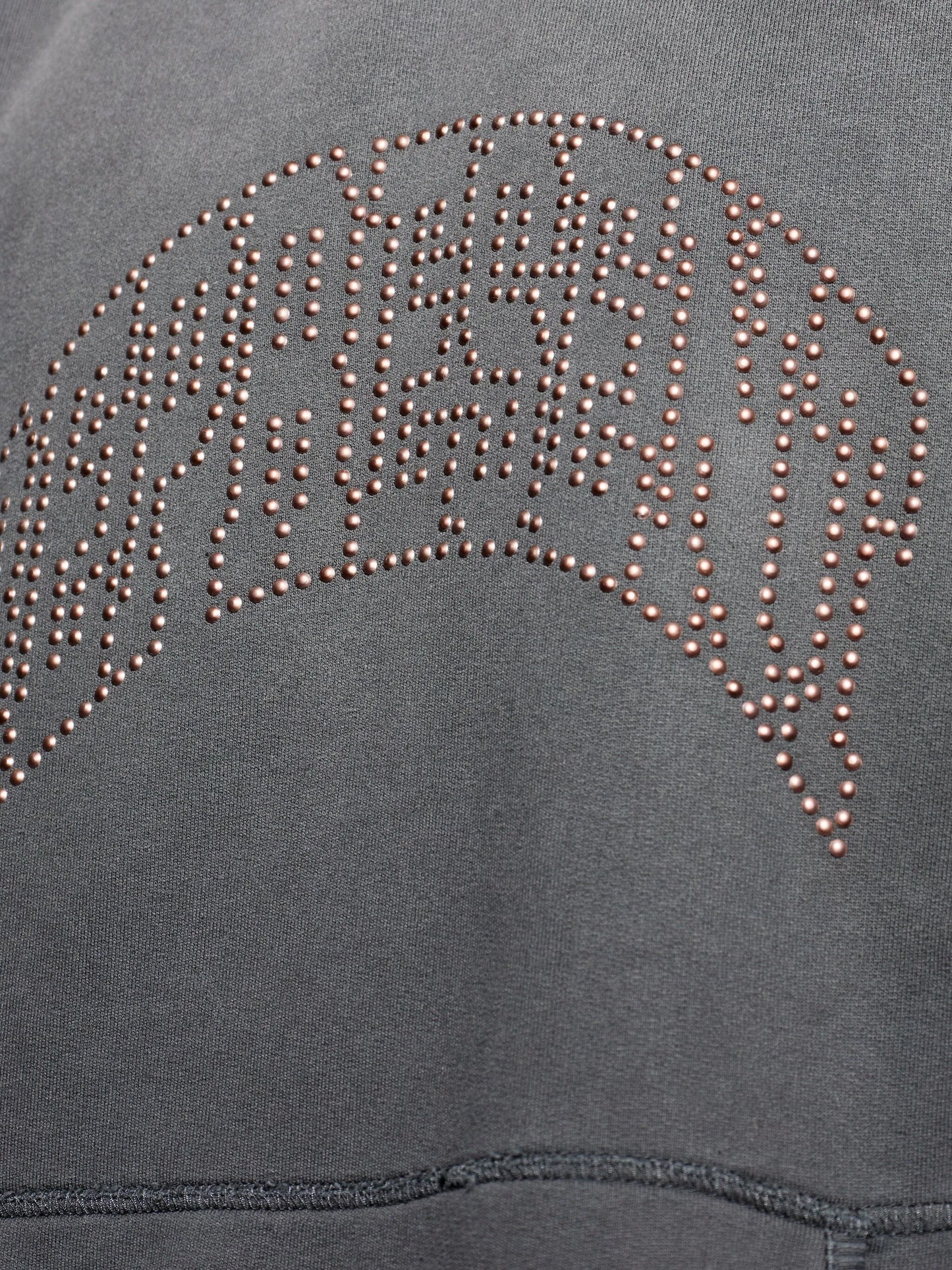 Studded hooded knitwear