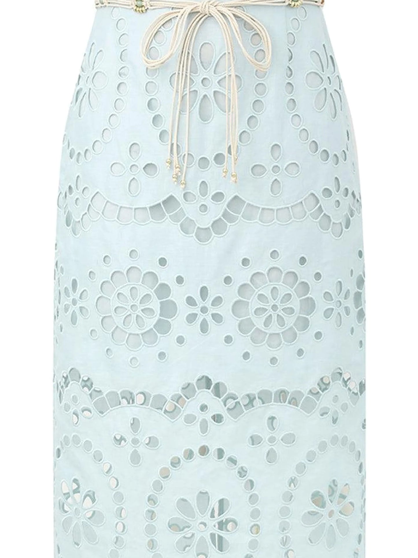 Awaken embroidered midi skirt