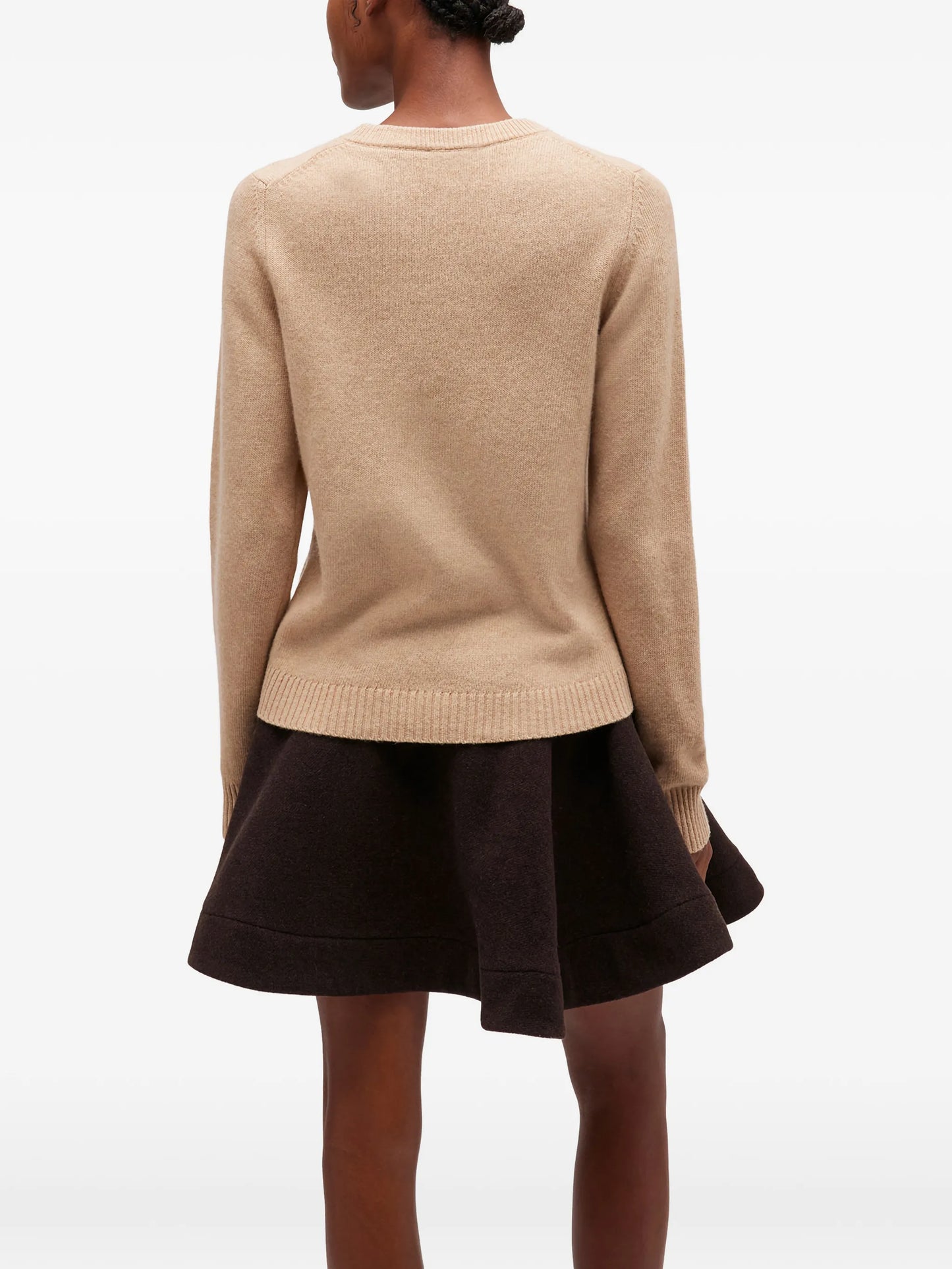 patterned-jacquard sweater